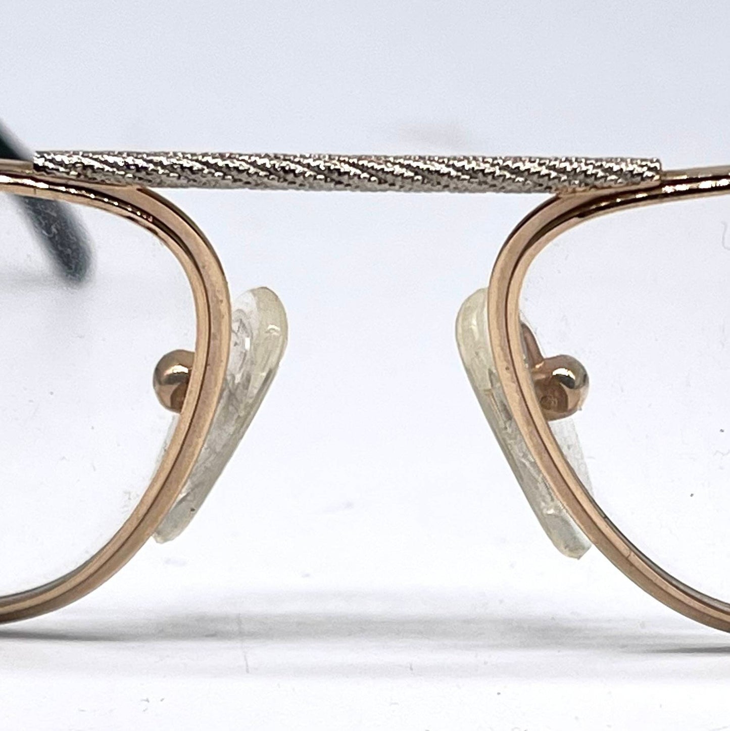 Tiffanys 23K Gold rope design browline demi lune Luxury vintage glasses, supreme piece in NOS condition, 90s.