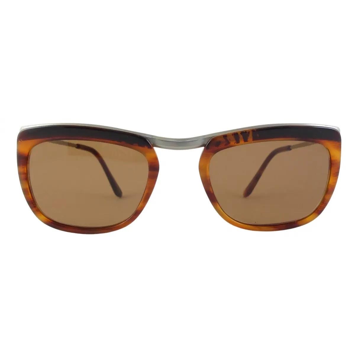 Romeo Gigli RG5 retro square tortoise-silver cello/metal sunglasses, 2 colors available, NOS 80s Italy