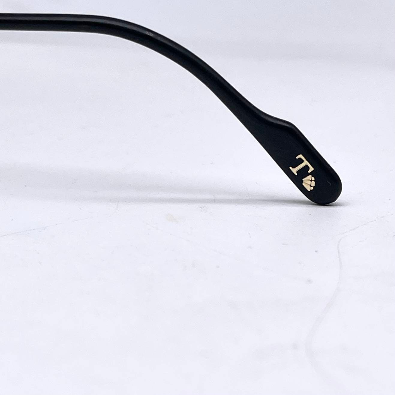 Tiffanys T73 23K Gold oval frames w tortoise rims, authentic Luxury vintage glasses hand made in Italy 80s NOS