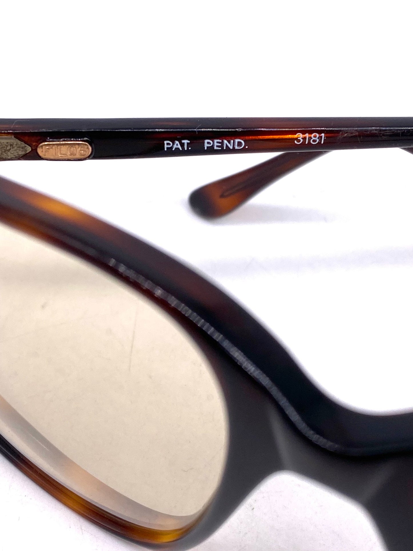 FILOS tortoise square oversized sunglasses w-photochromic tempered crystal lenses, NOS 70s