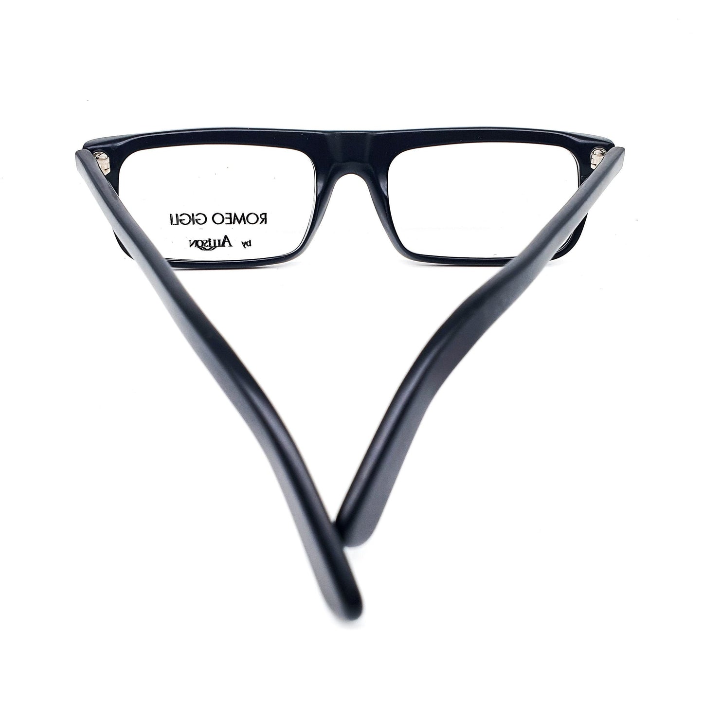 Romeo Gigli RG84 minimal square acetate eyeglasses frame, polished or matte finish, NOS 80s Italy