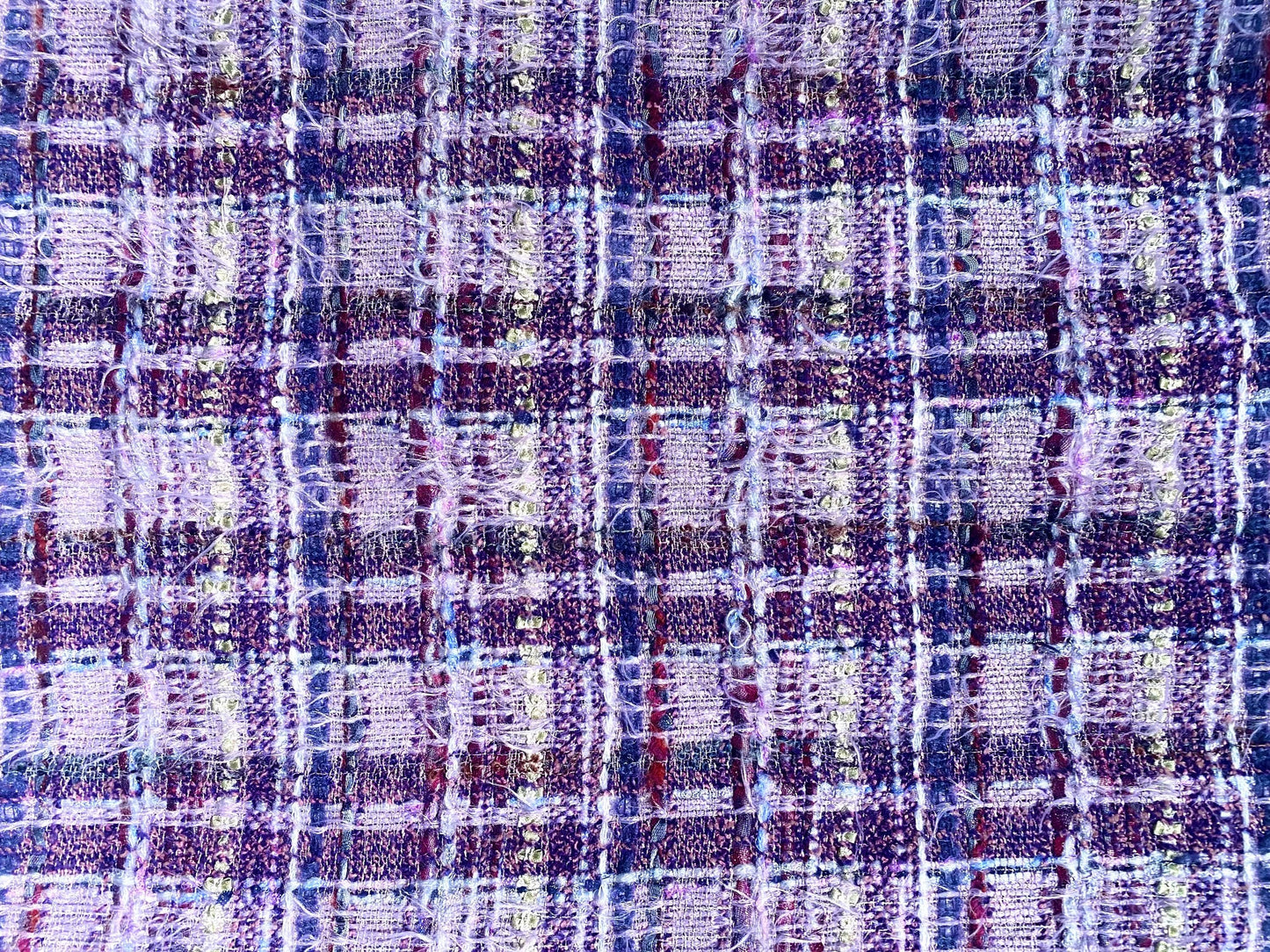 Chanel rare soft lesage purple/lavender tweed blazer jacket sz 42, as new