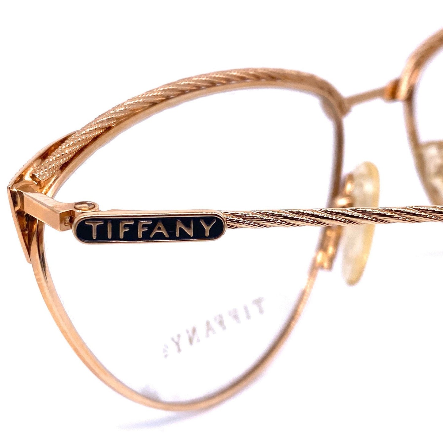 Tiffanys T47 real 23K Gold Plated cateye rope vintage glasses, Brand new