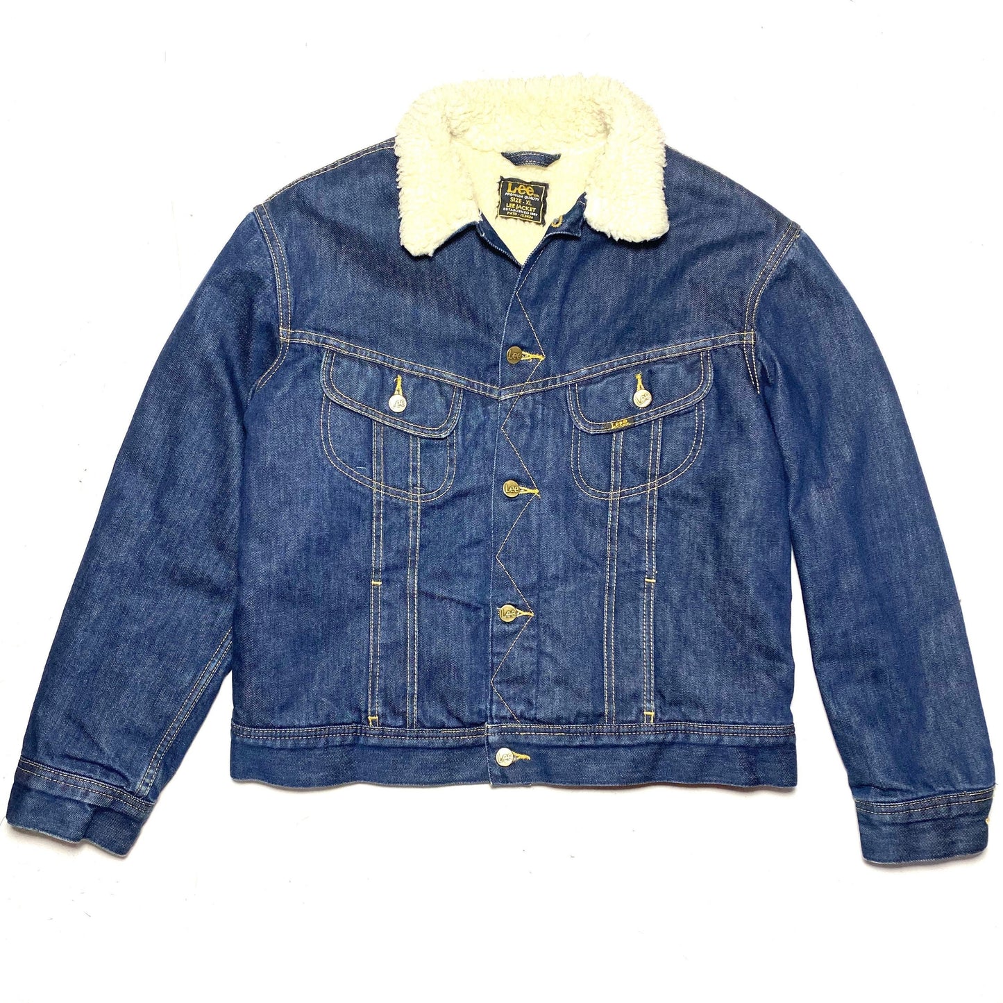 Lee Jeans denim Sherpa winter trucker jacket for ladies sz XL, mint condition