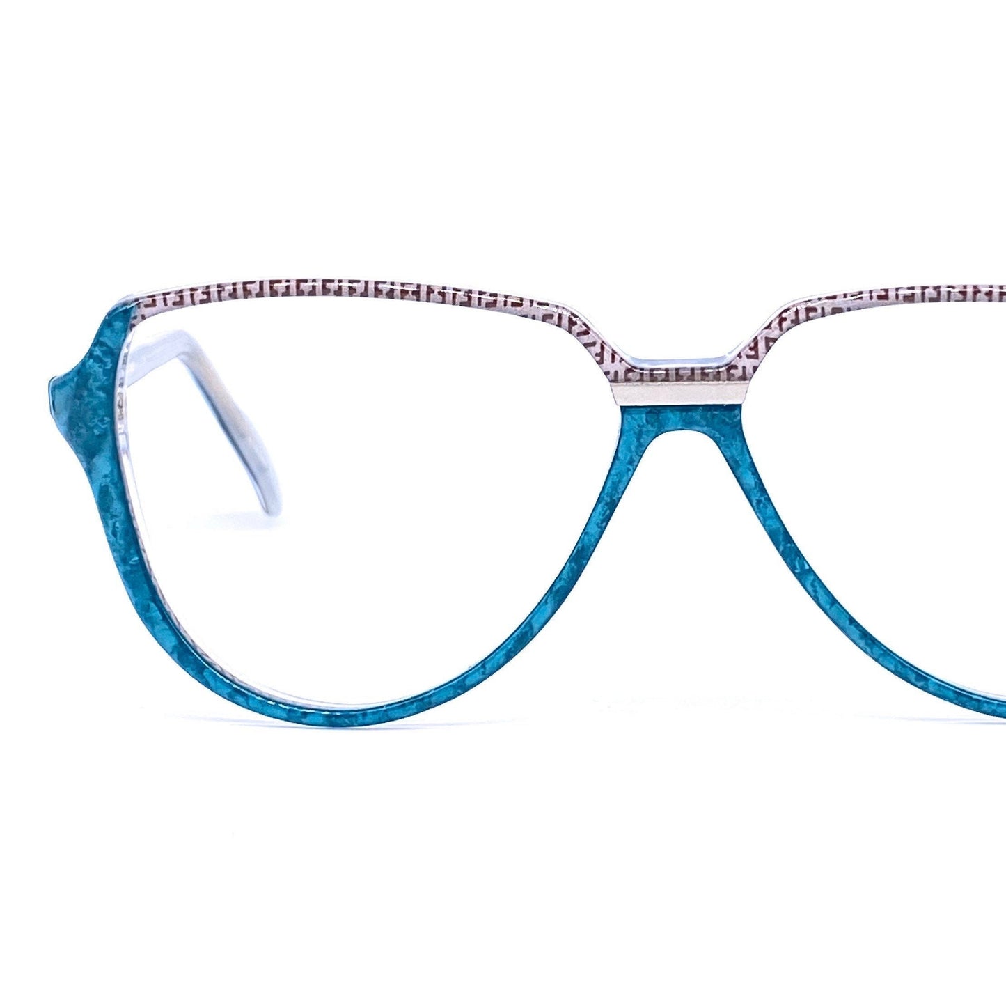 Fendi FV48 celluloid aviator frames hand made in Italy by Lozza in the 80s, NOS 2 colorways available