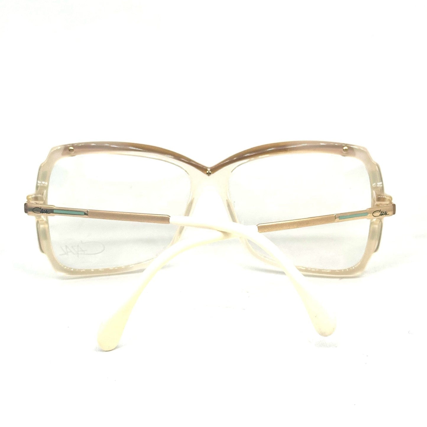 Cazal 177 avant garde square oversized eyeglasses in three color combinations, NoS 80s W Germany