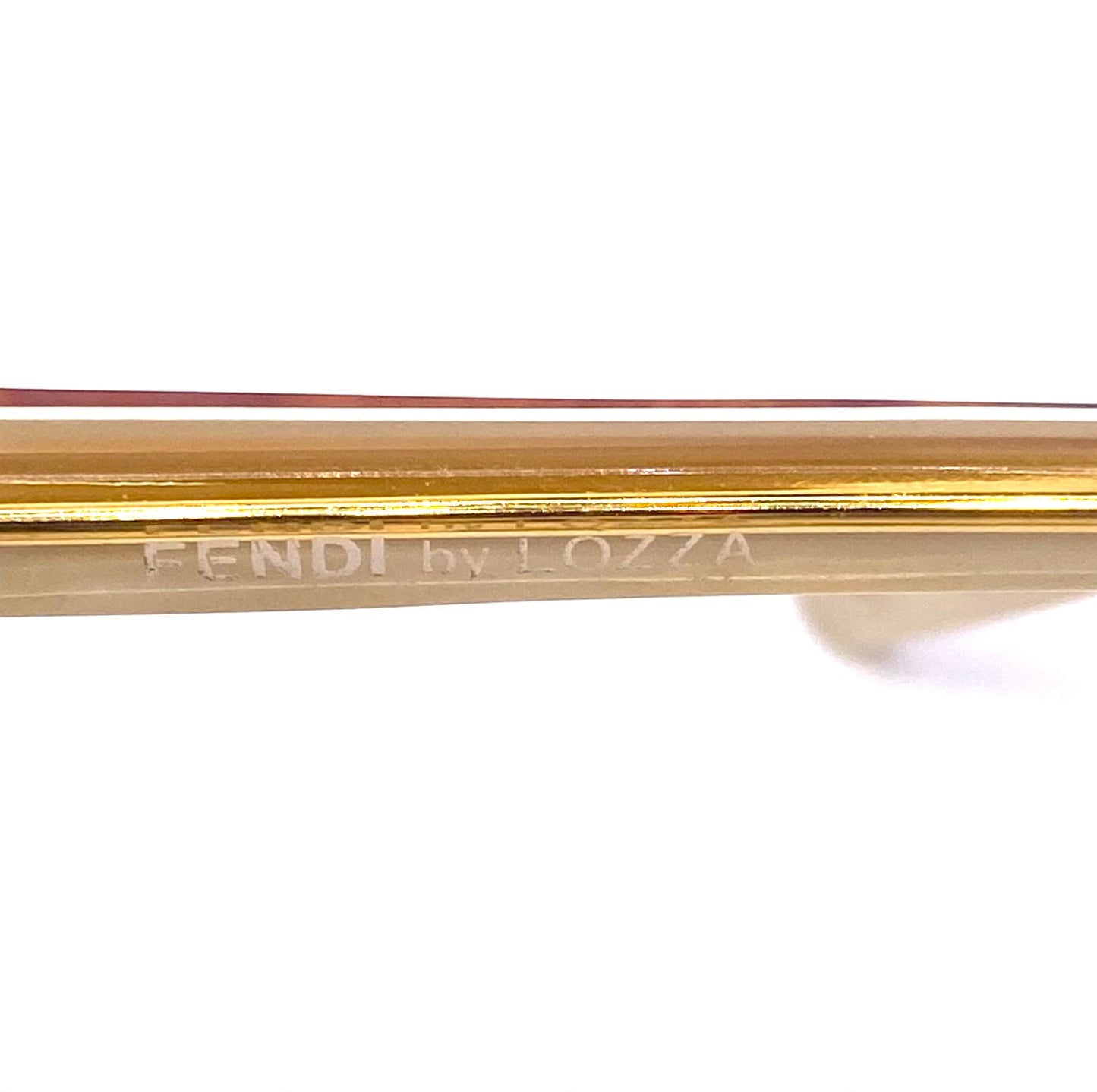 Fendi FV48 monogram drop shaped cello sunglasses made in Italy, 80s NOS