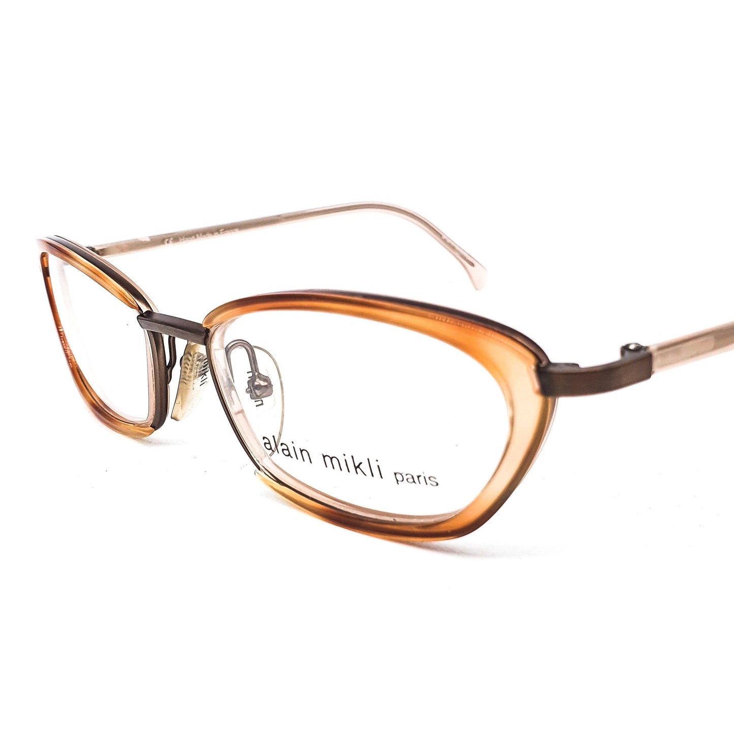 Alain Mikli 2692 modernist cateye glasses in 2 colorways, 90s NoS