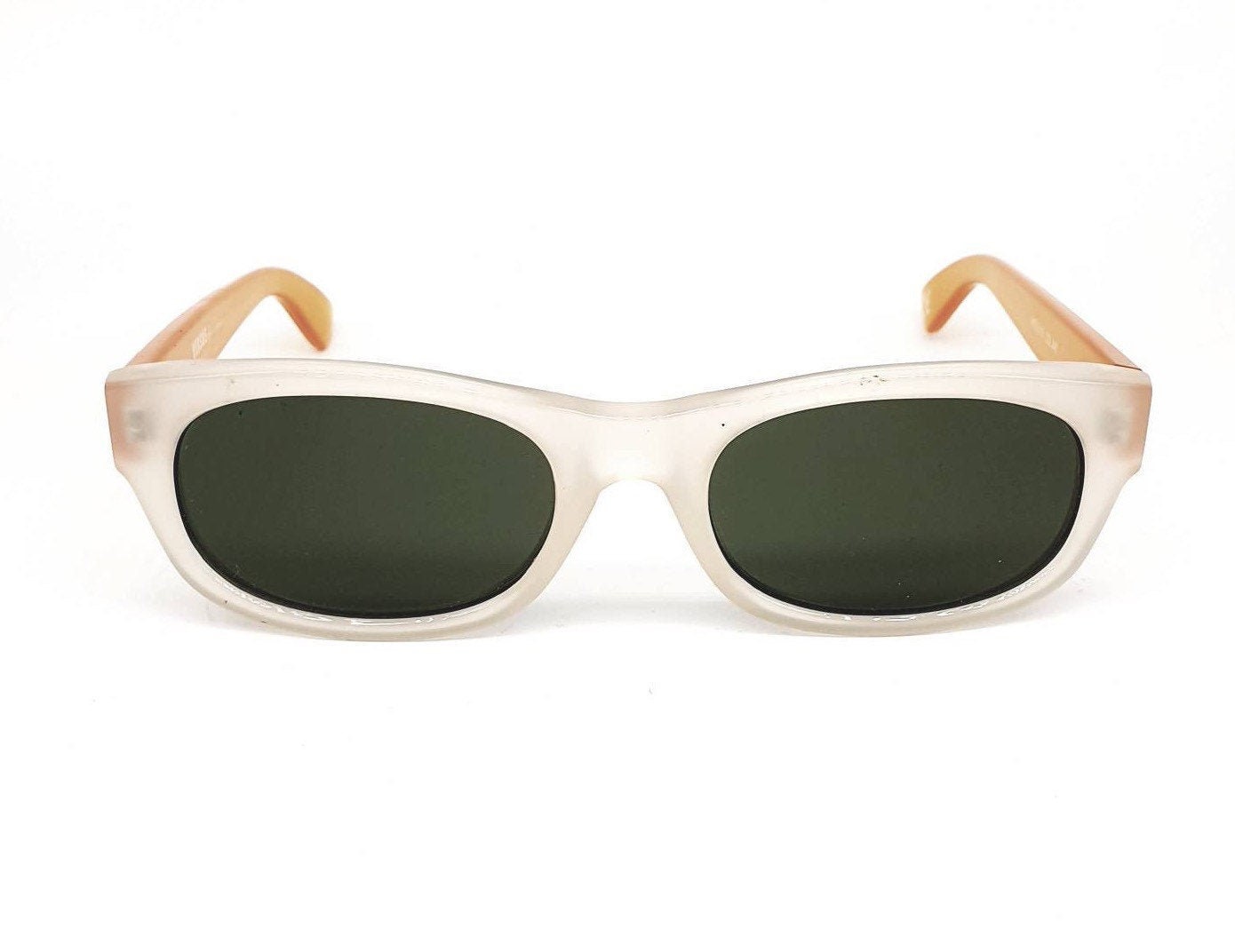 Versus Versace E19 minimal rectangular sunglasses made in Italy coming in 2 colorways, 1990s NOS