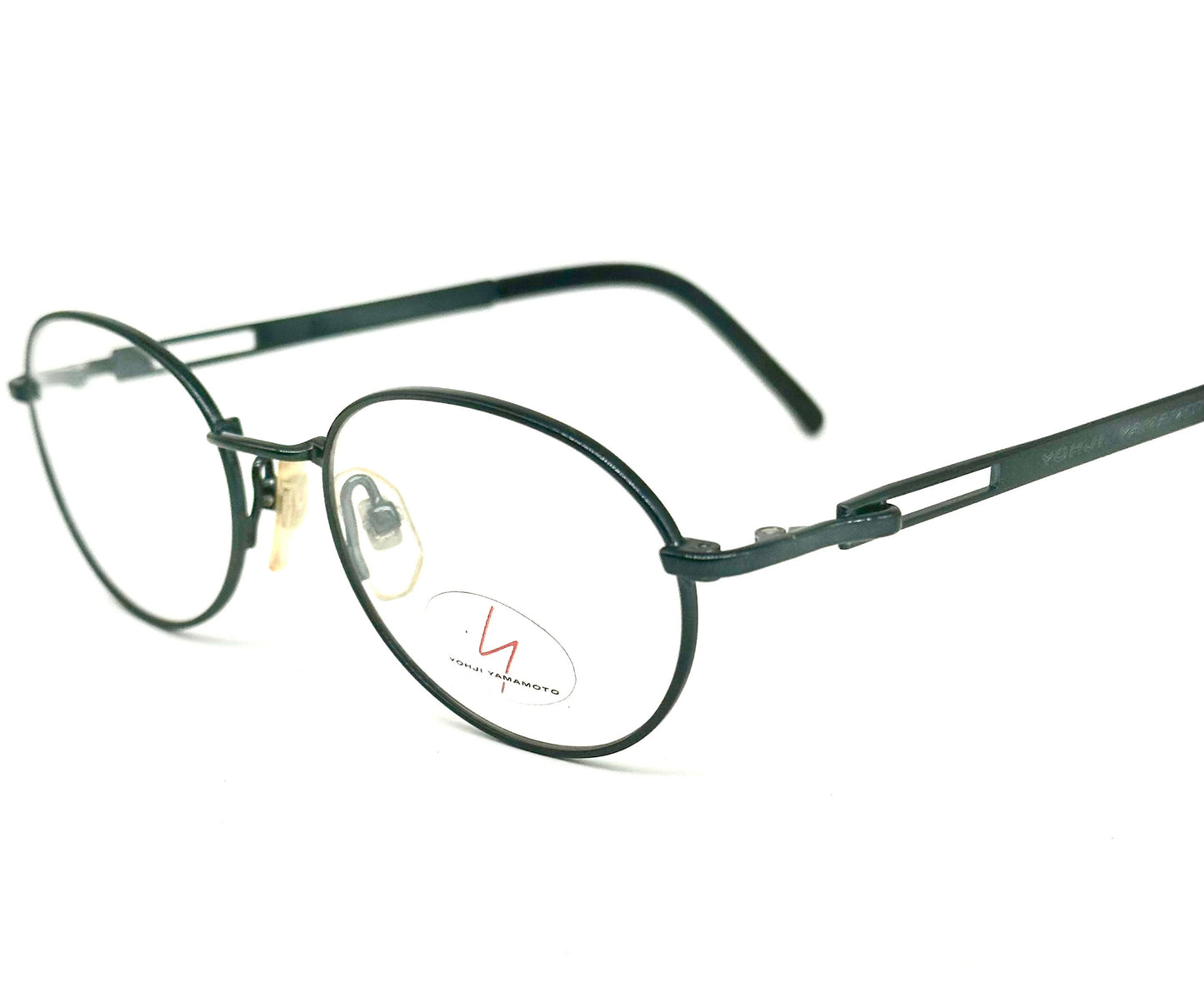Yohji Yamamoto 51-5109 oval petrol green eyeglasses made in Japan, 90s NOS