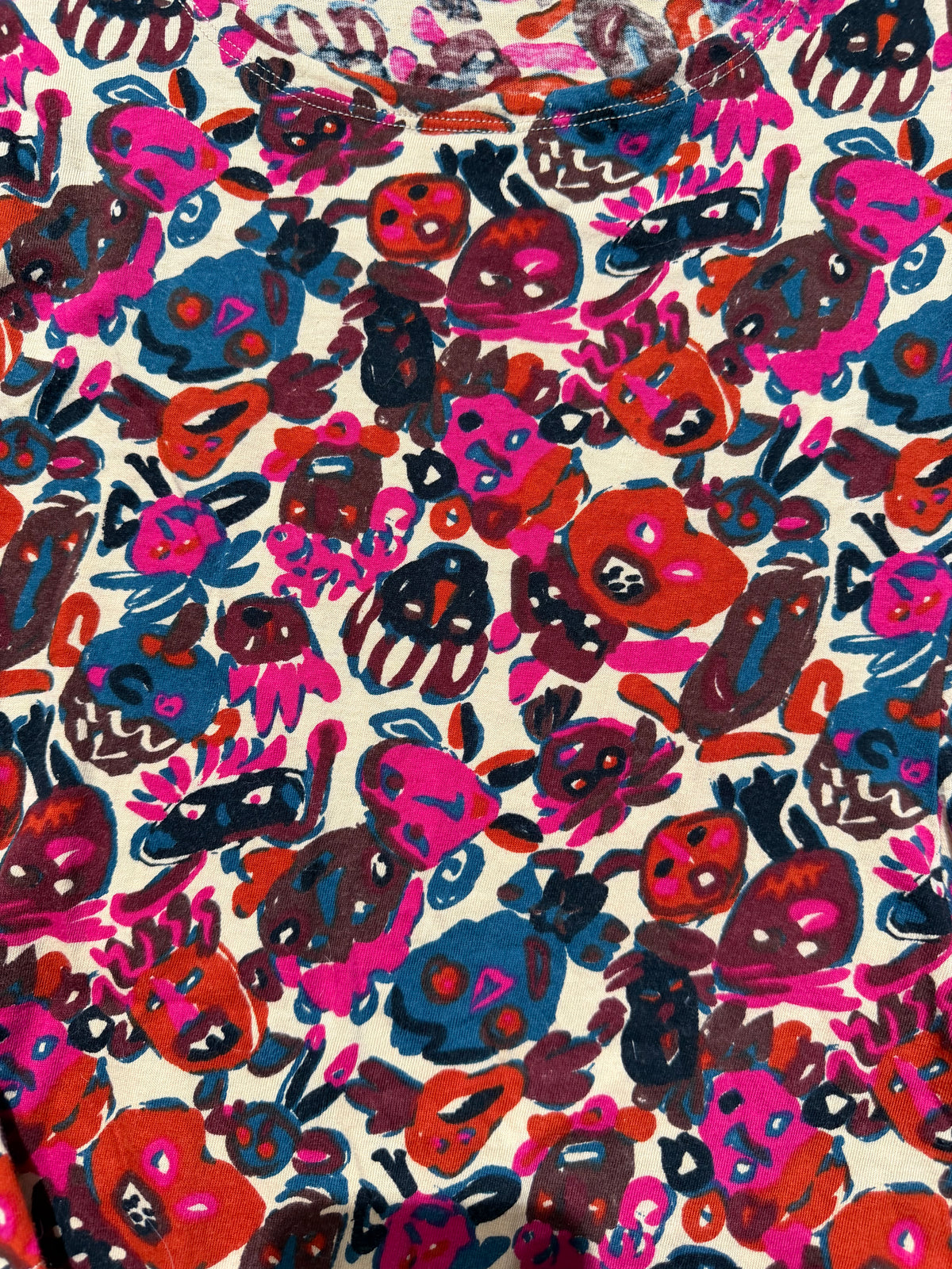 Jean Paul Gaultier colorful abstract allover pure cotton dress, ladies sz 42, perfect condition