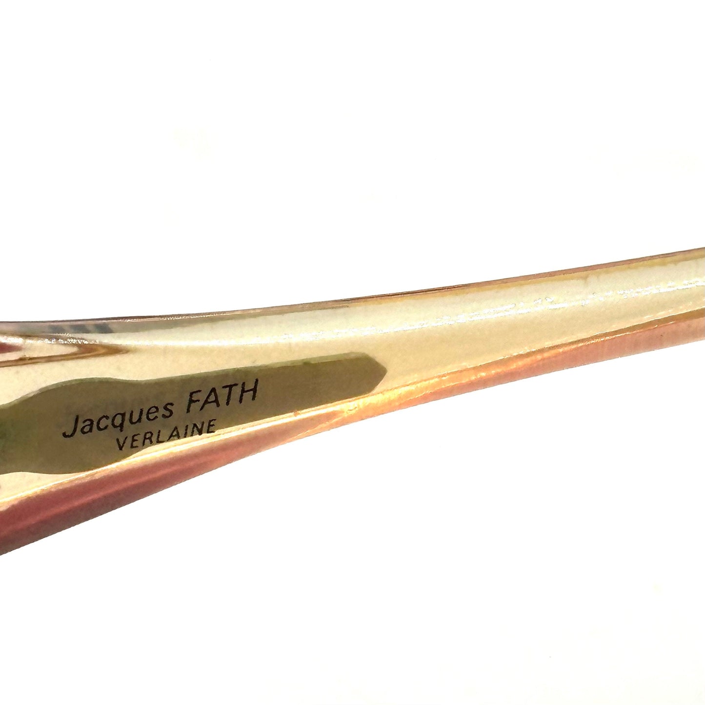 Jacques FATH VERLAINE pink/red spacey oversized sunglasses, 1970s hand made France
