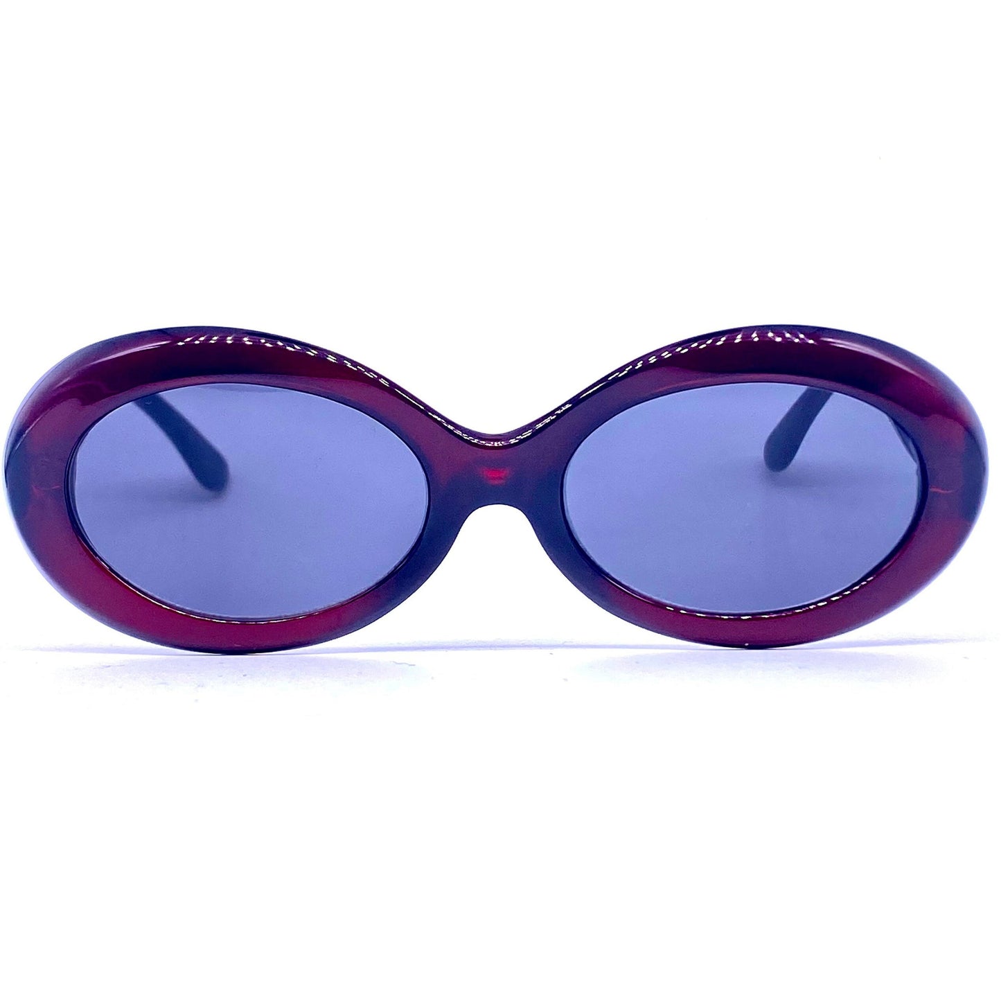 Mario Valentino Cobain style oval cello sunglasses in 3 colorways, NOS 90s