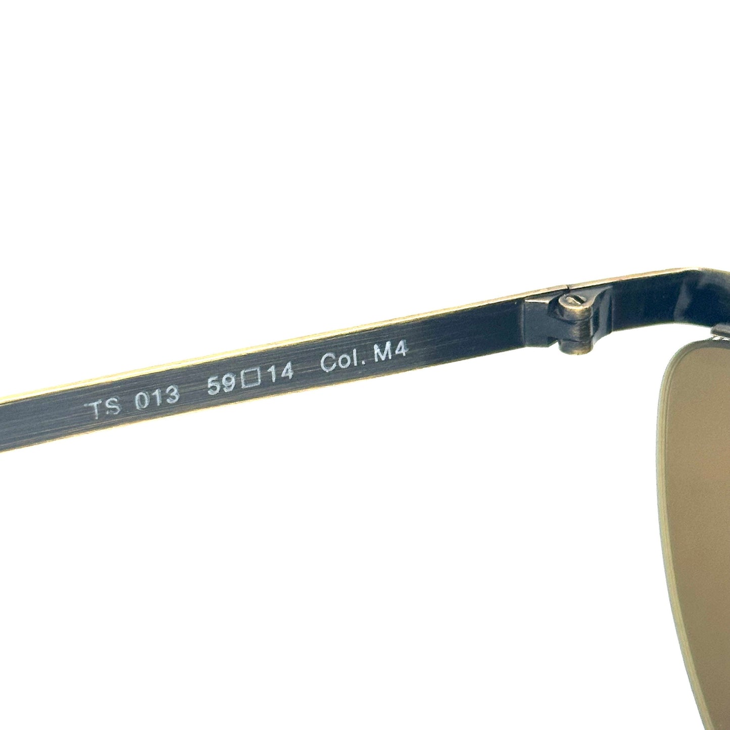 Trussardi TS013 classy metal cateye sunglasses w brown alligator texture and tortoise print, NOS 80s Italy