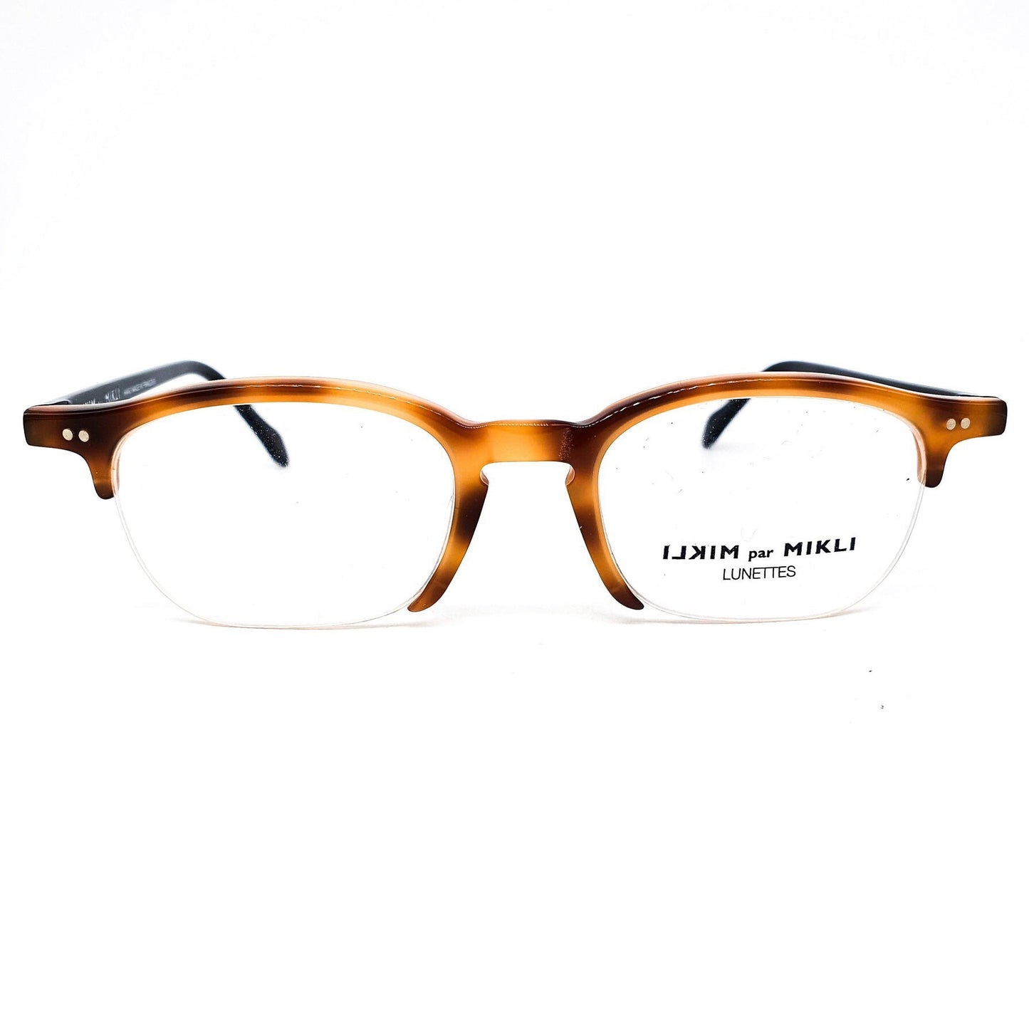 Alain Mikli 6082 squared half rim acetate frames in 3 colorways, NOS 90s France