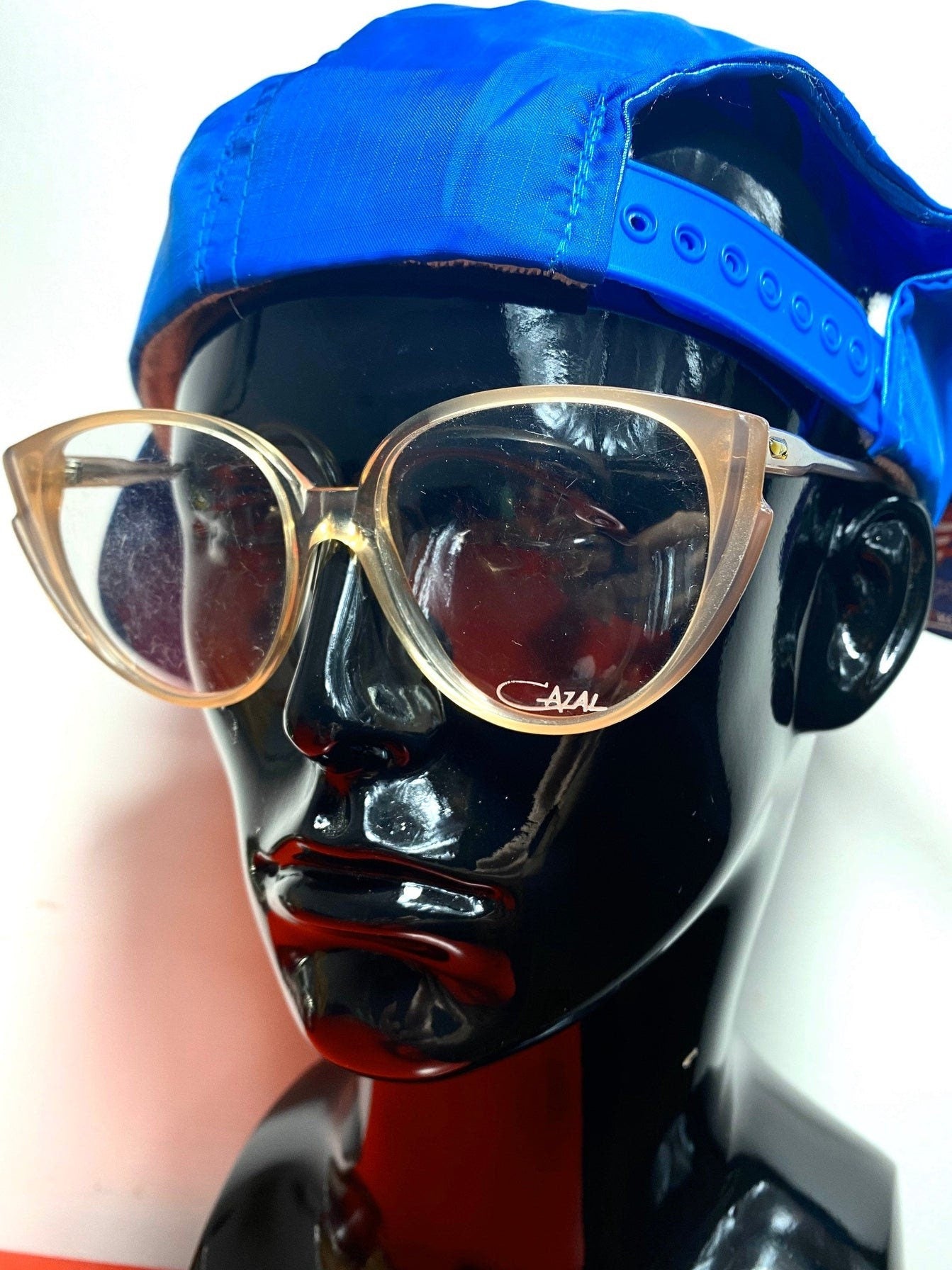 Cazal 134 multilayer oversized cateye frames, 1980s NOS W Germany