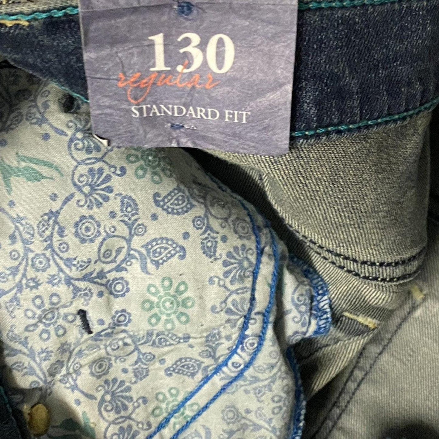 Trussardi jeans straight indigo blue denim trousers, BNWT