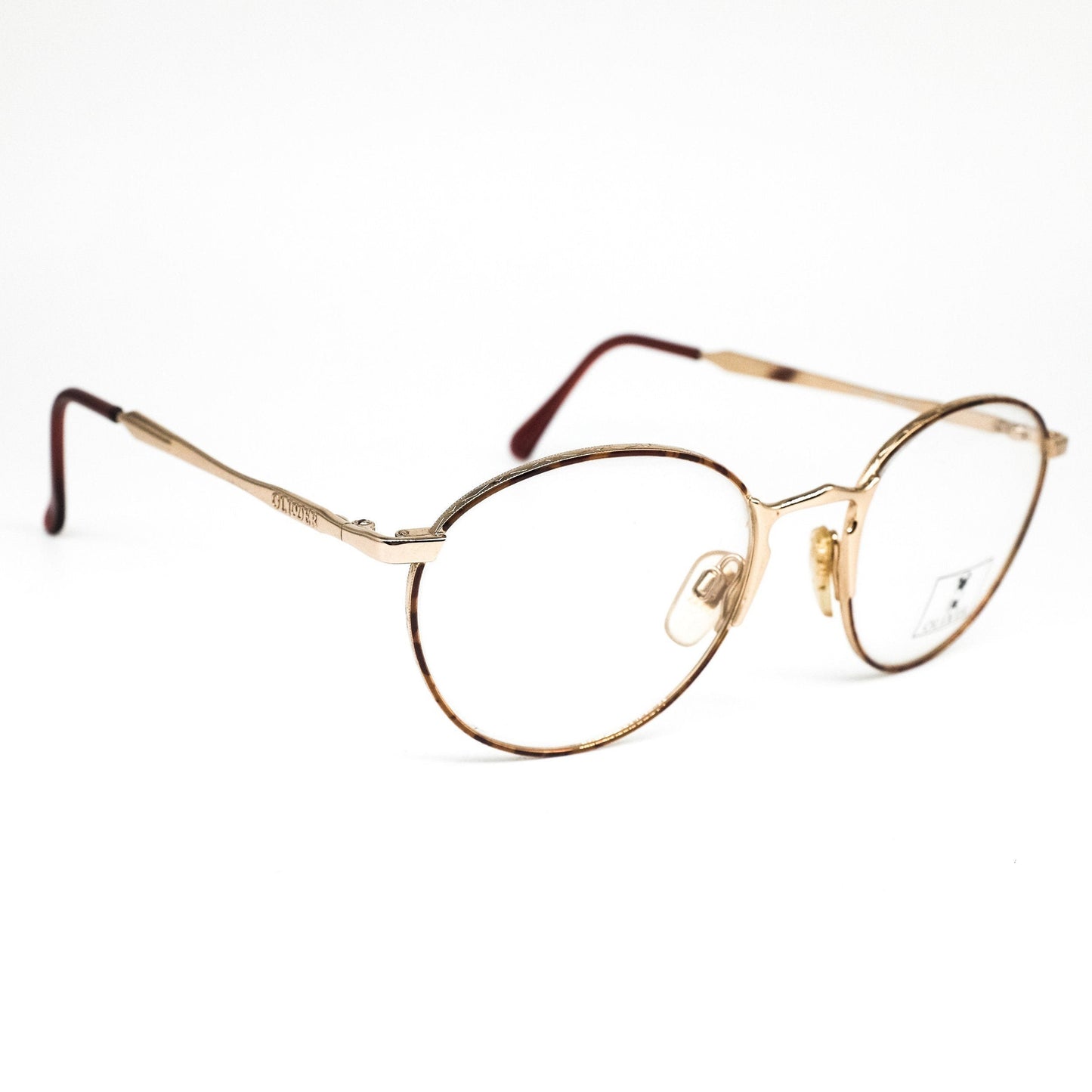 Oliver by Valentino 1310 Oval round gold metallic Eyeglasses Frame no’s 80s Italy