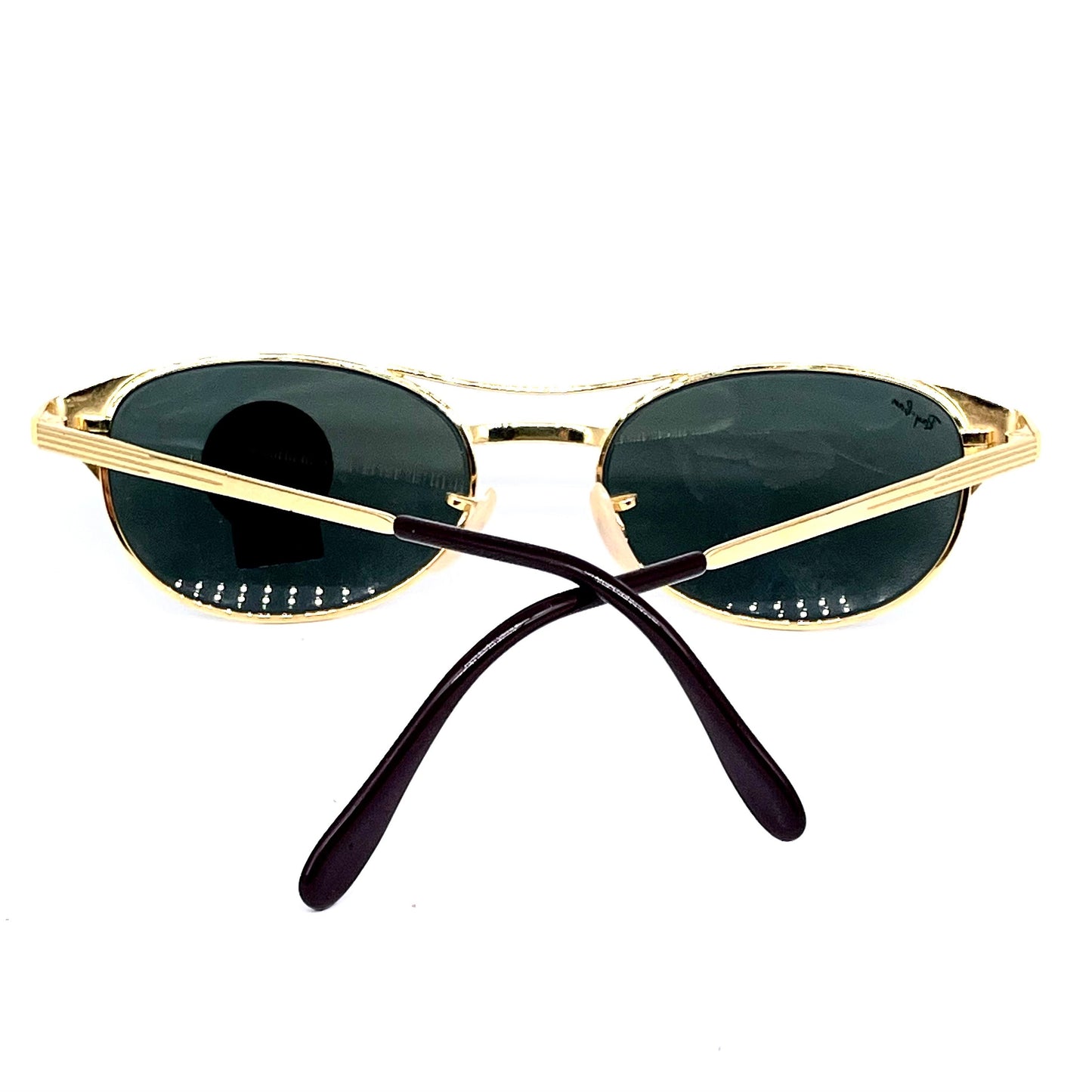 Rayban B and L Signet W1394 oval gold plated sunglasses NOS 90s