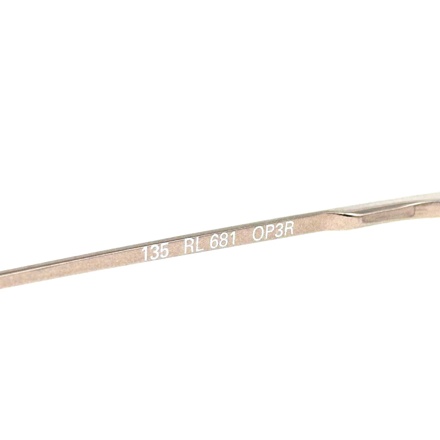Ralph Lauren 681 elegant brushed golden metal ladies frames, NOS 90s Italy