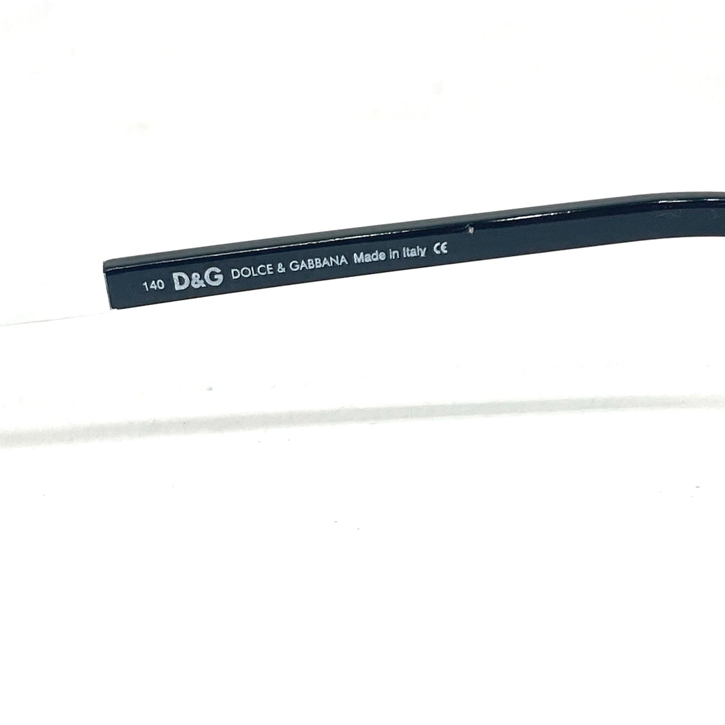 D&G 2033 332/753 oval translucent black acetate sunglasses made in Italy, 90s NOS