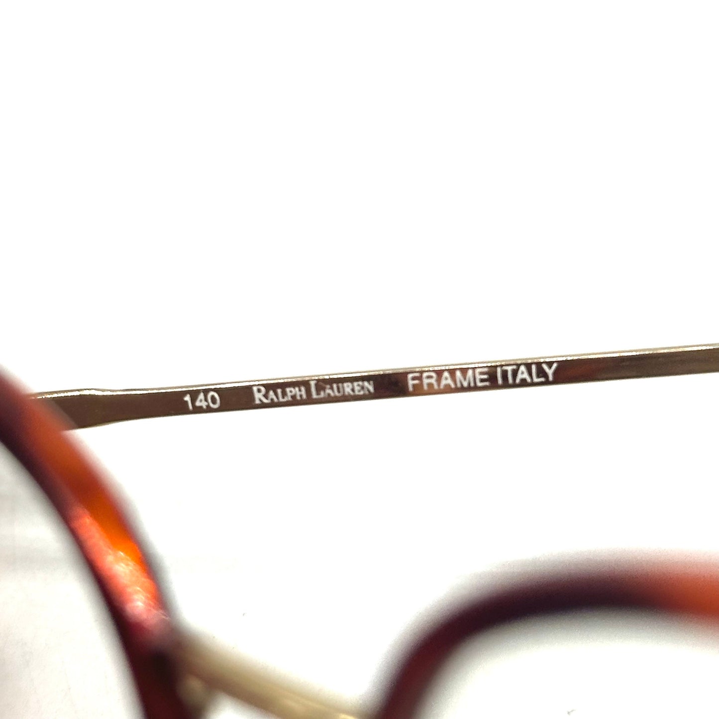 Ralph Lauren 524 classy pantos glasses frames in tortoise and gold, 80s NOS made in Italy