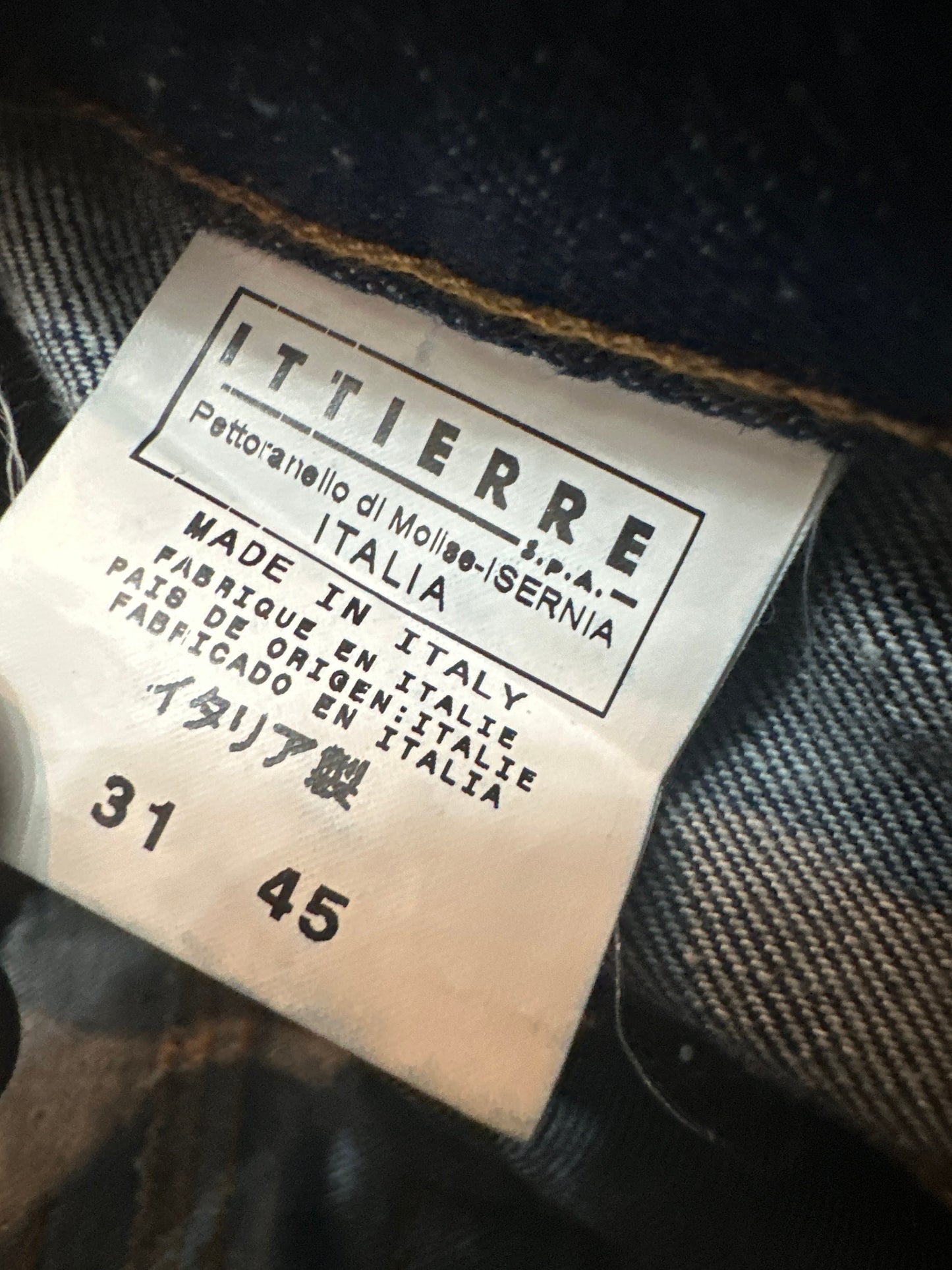 Just Cavalli dark blue stone washed flared jeans sz 31-45 NOS w tags