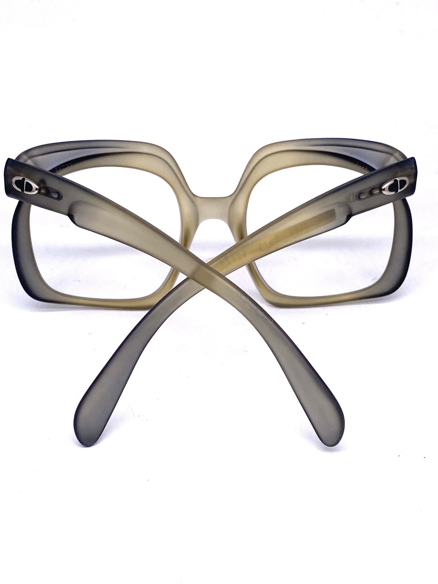 Christian Dior 1970s square oversized eyeglasses/sunglasses frames, 2 colorways, Optyl Austria