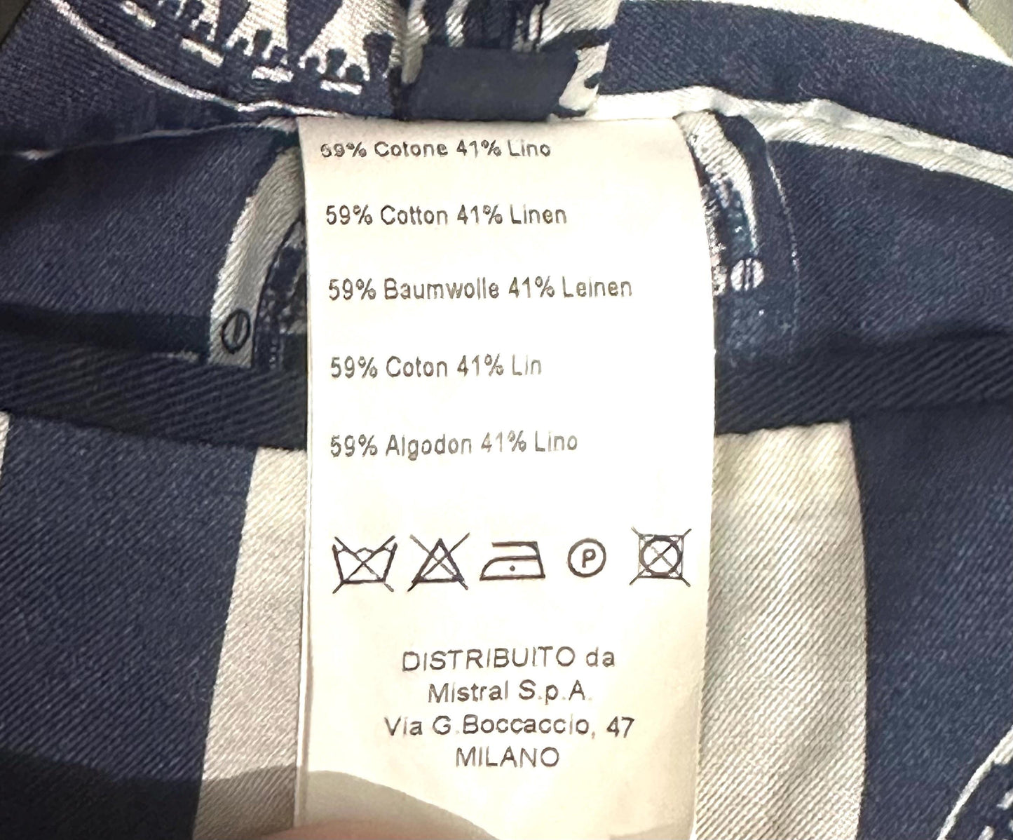 Brooksfield classy navy cotton/linen blend blazer sailor inspired, minty sz 48/M