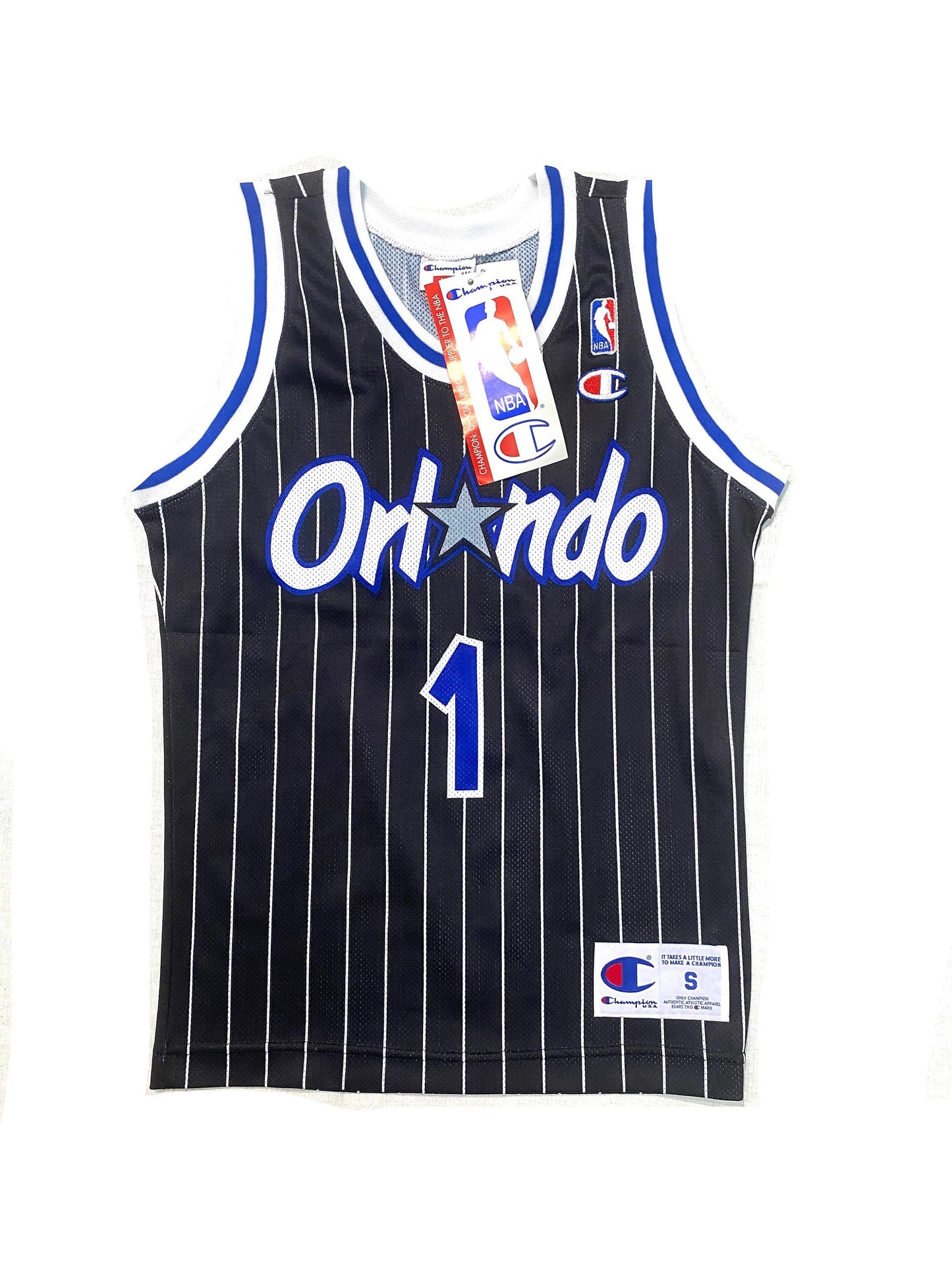 Hardaway 1 Orlando Magic Champions NBA Jersey disponibile ragazzi sz S e L