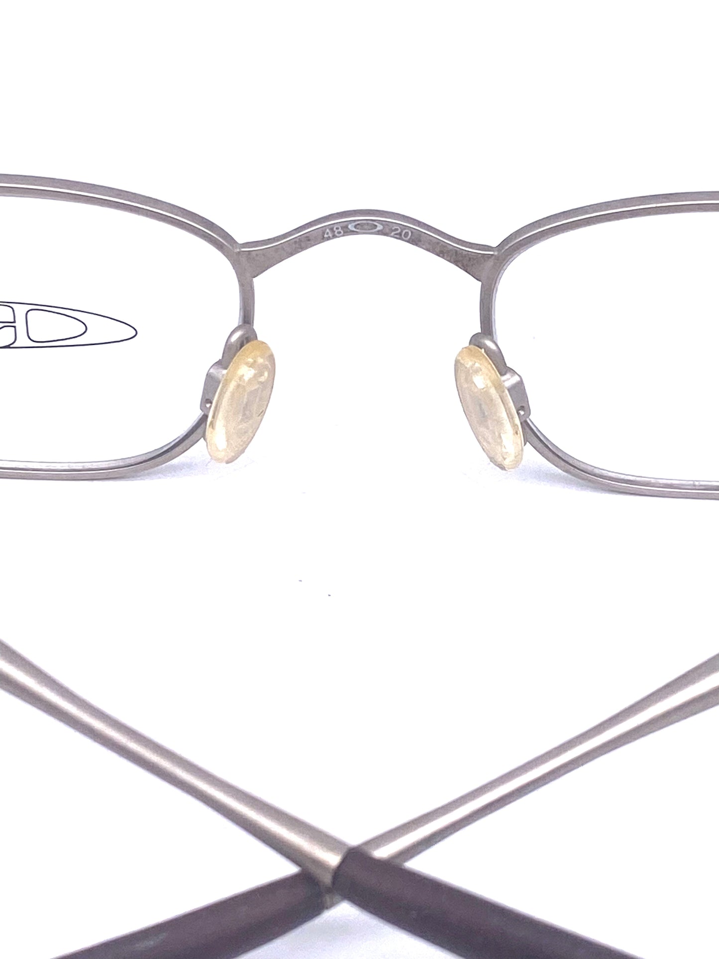 Oakley 00 M.Jordan collectors Matt silver eyeglasses frames, 90s NOS