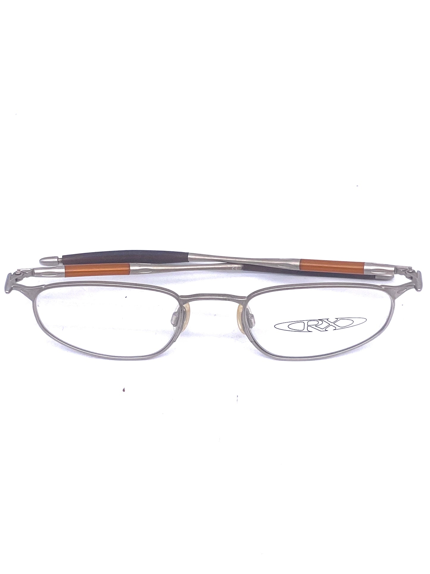 Oakley 00 M.Jordan collectors Matt silver eyeglasses frames, 90s NOS