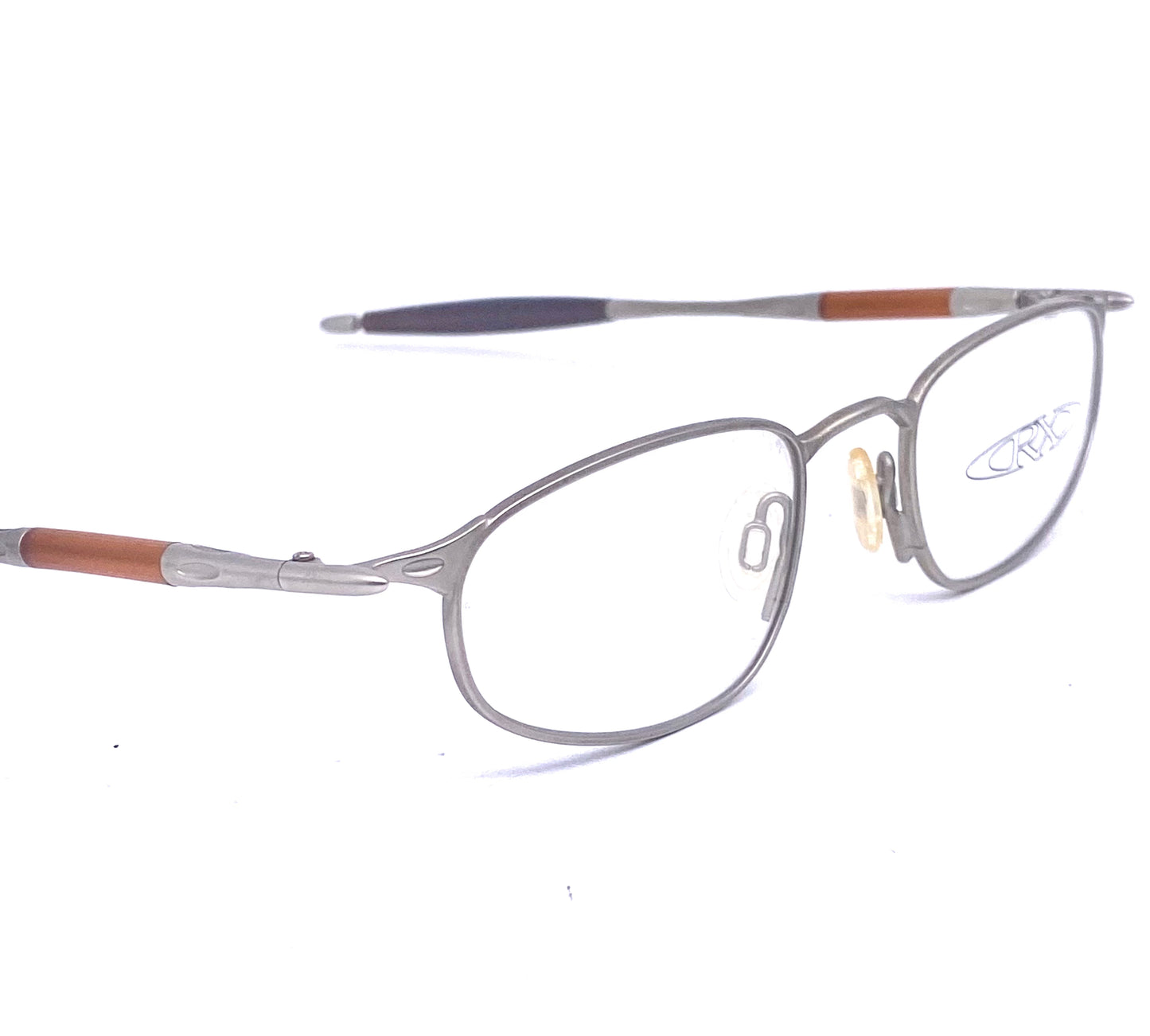 Oakley 00 M.Jordan collectors Matt silver eyeglasses frames, 90s NOS