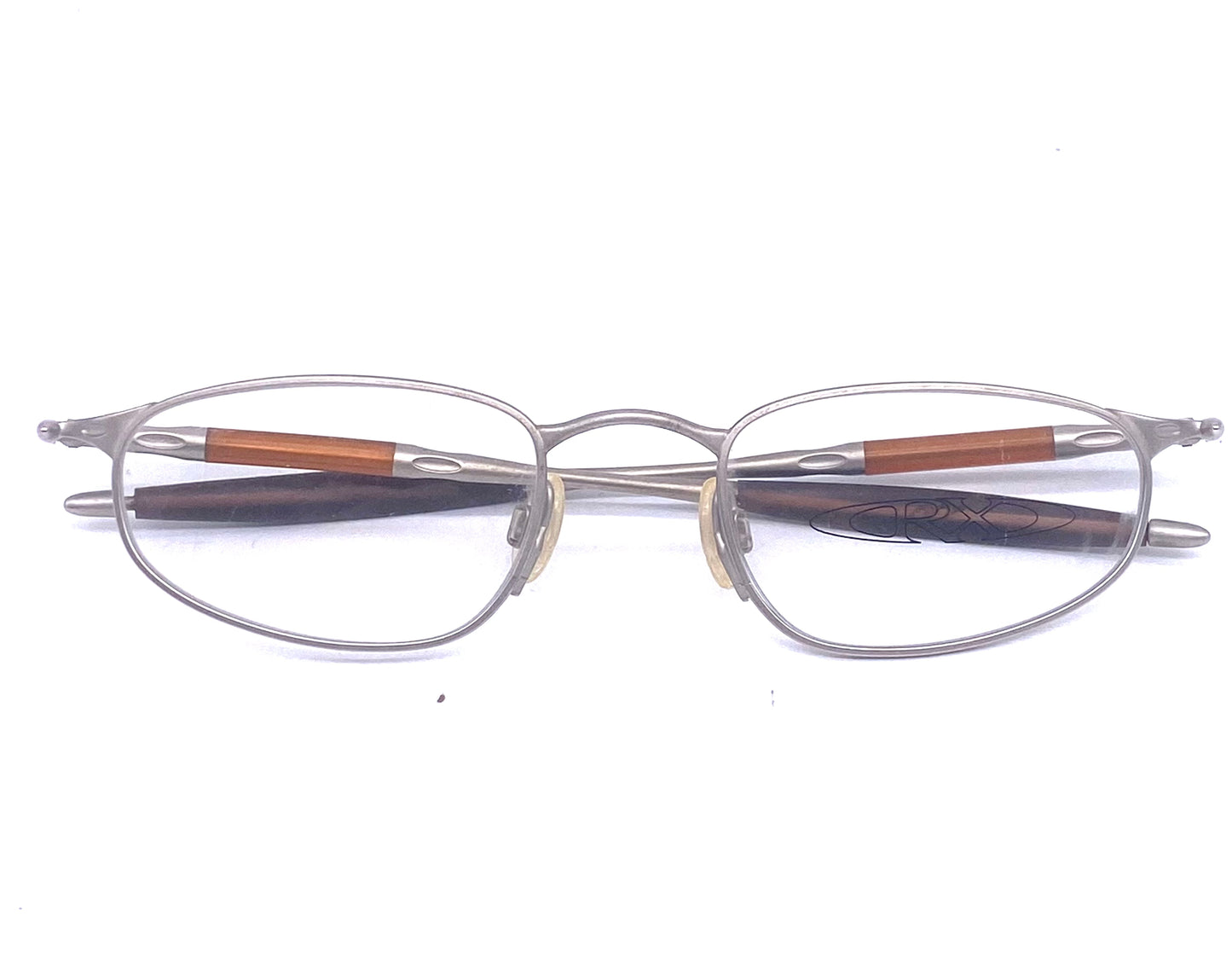 Oakley 00 M.Jordan collectors Matt silver eyeglasses frames, 90s NOS