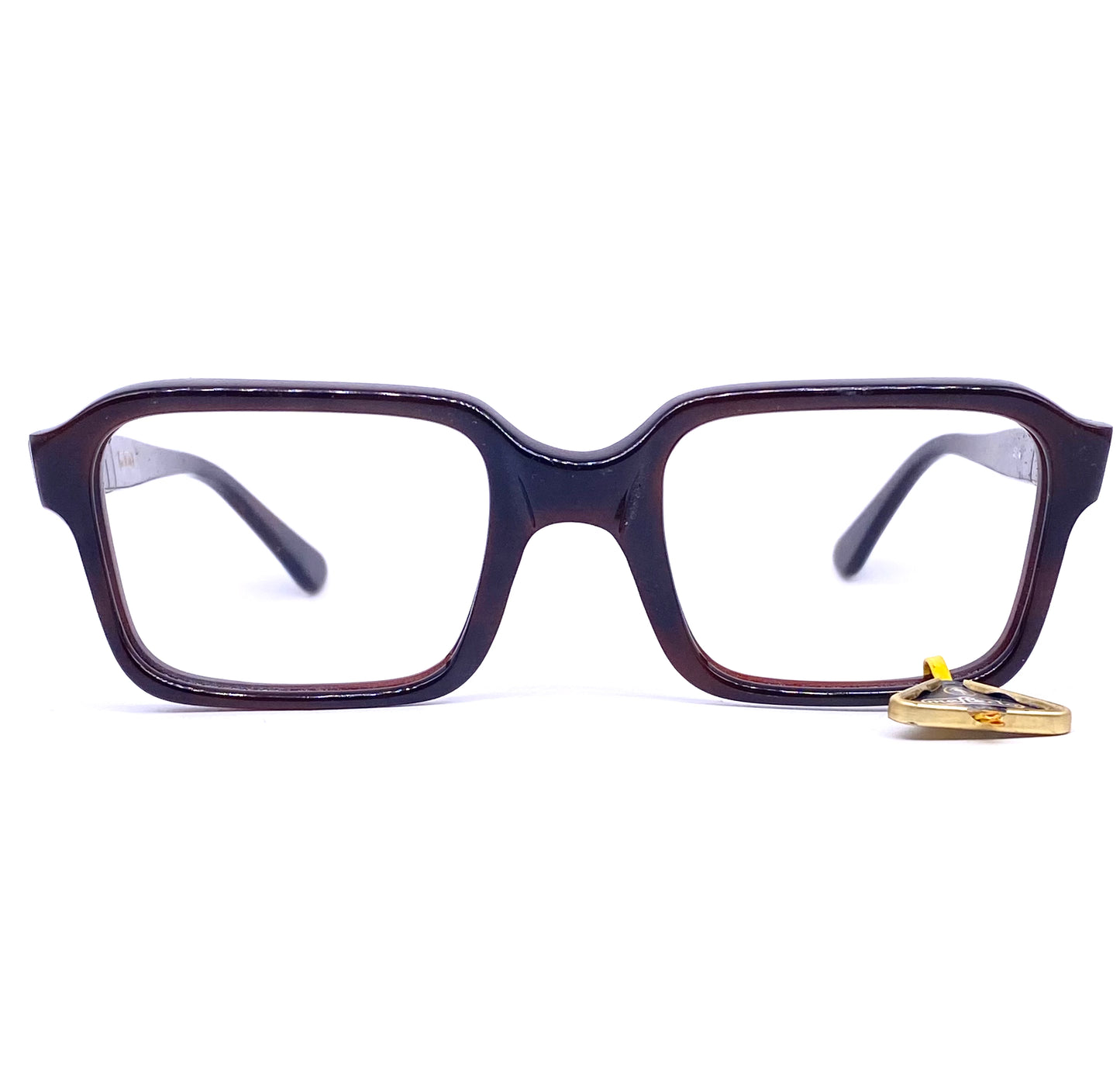 Persol Ratti 6177N squared brown glasses w arrow hinges, 1960s NOS