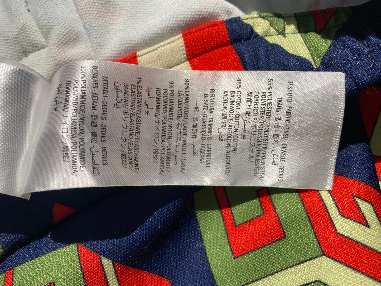 Gucci G 3D logo allover blue trackpants in great condition sz L