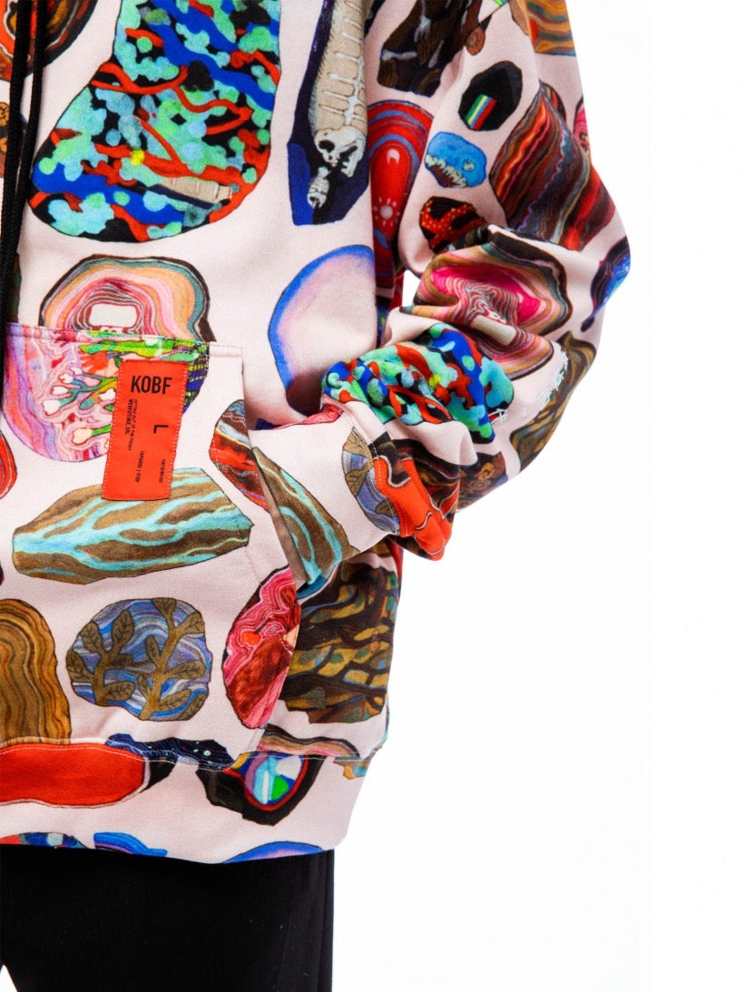 Kids of Broken Future mix Fossils coolest cangur hoodie BNWT