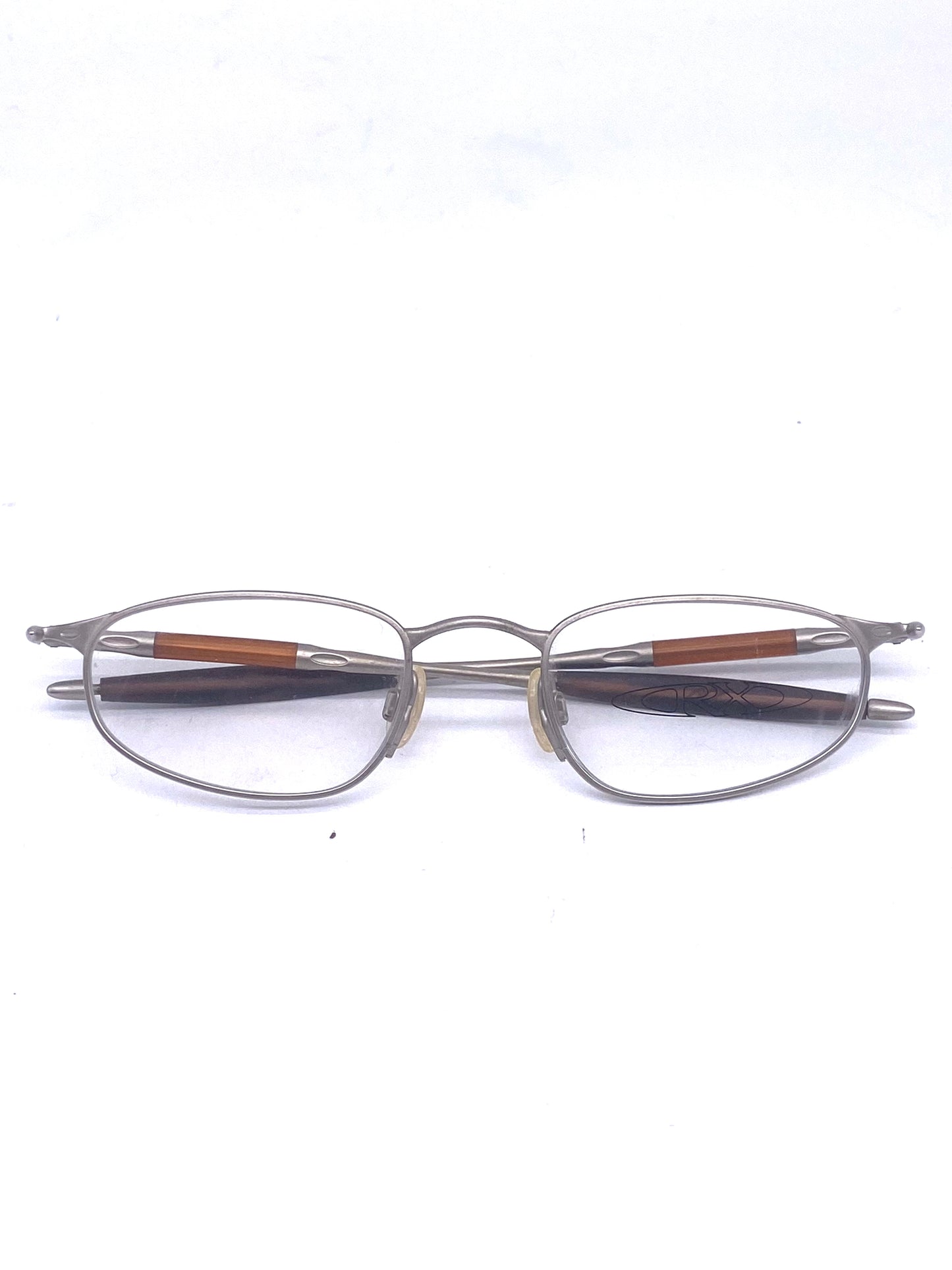 Oakley 00 M.Jordan collectors Matt silver eyeglasses frames, 90s NOS