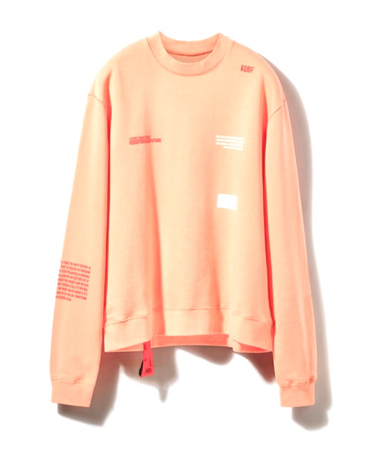 Kids of Broken Future “coral” crewneck cotton sweatshirt BNWT