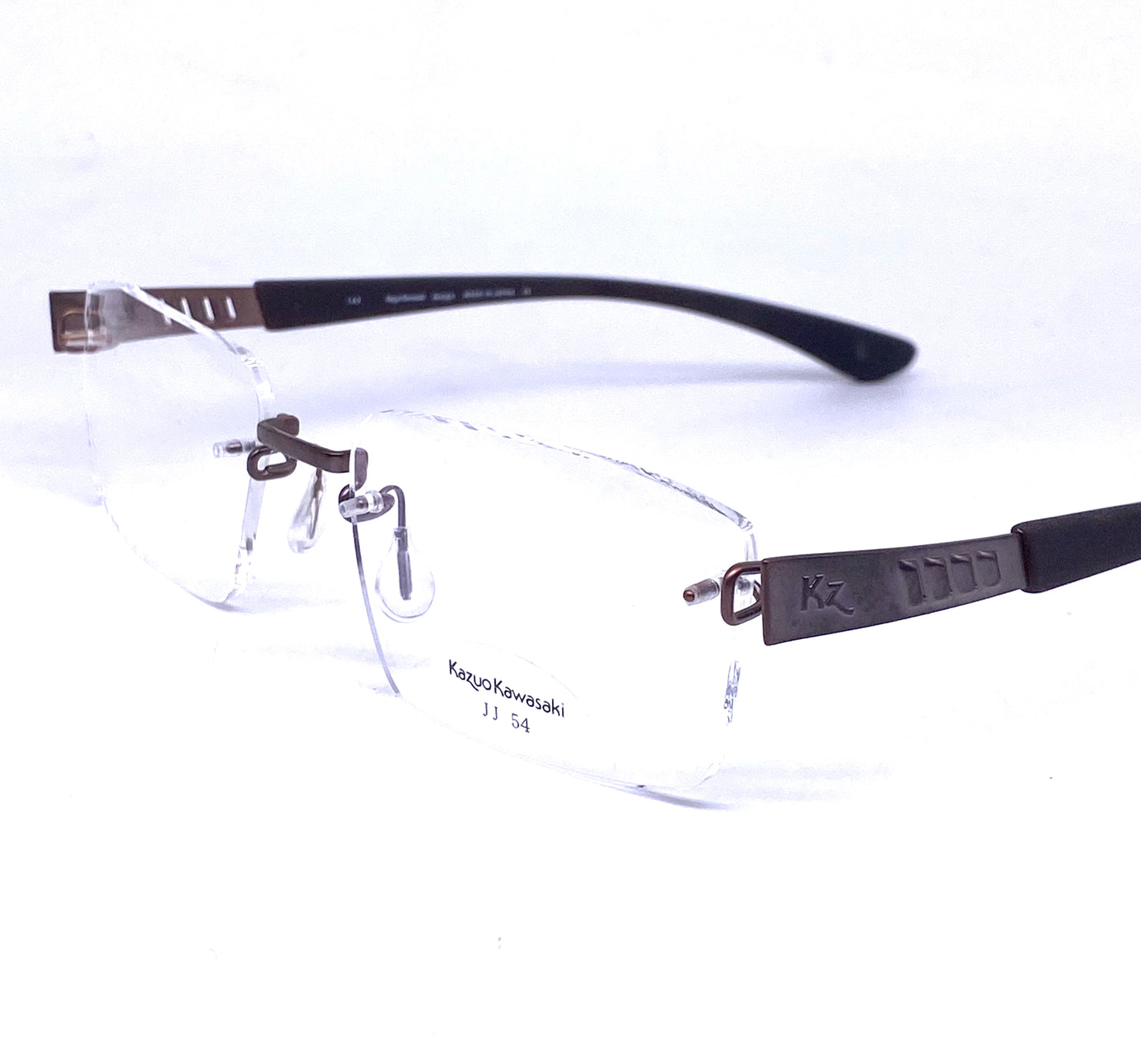 Kazuo Kawasaki MP706 - Masunaga B-Titanium rimless frames handmade in Japan, 6 colors