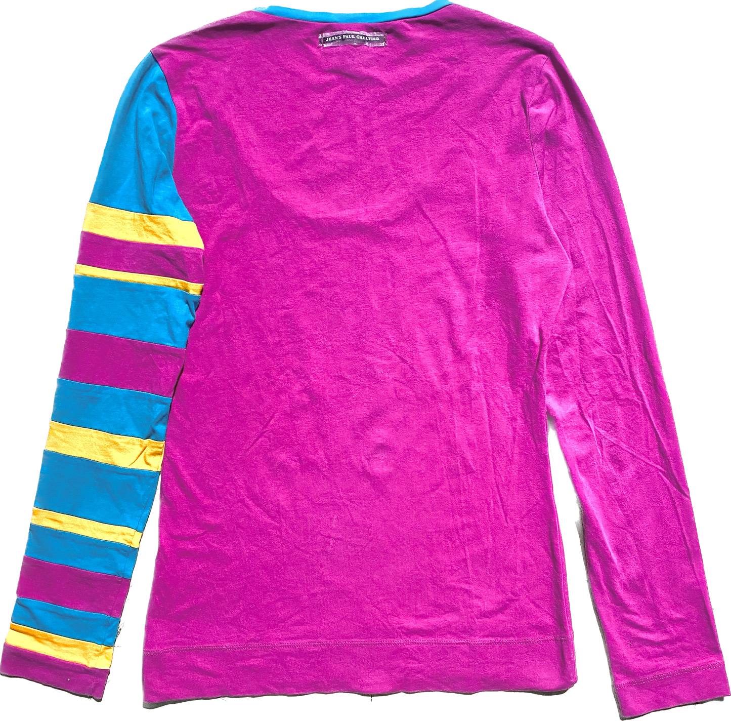 Jean Paul Gaultier Jean’s long sleeved asymmetric purple t shirt, mint sz M