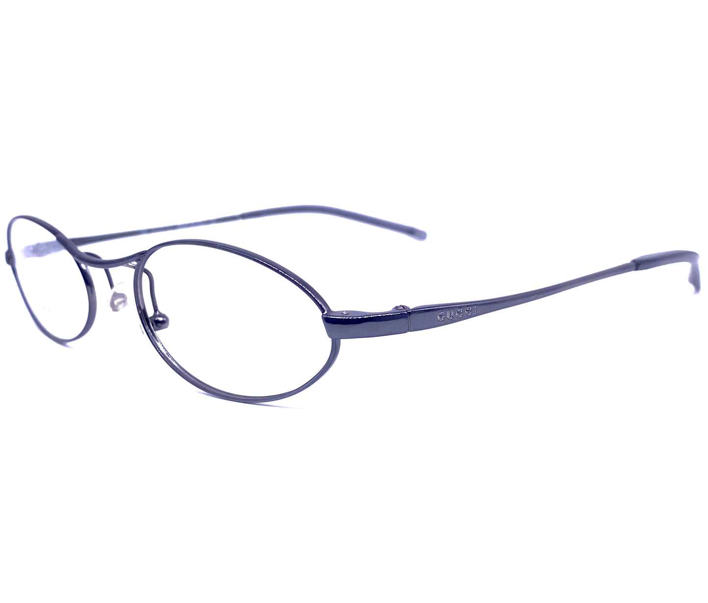 Gucci GG2671 classy oval titanium eyeglasses frames made in Italy, early 2k NOS