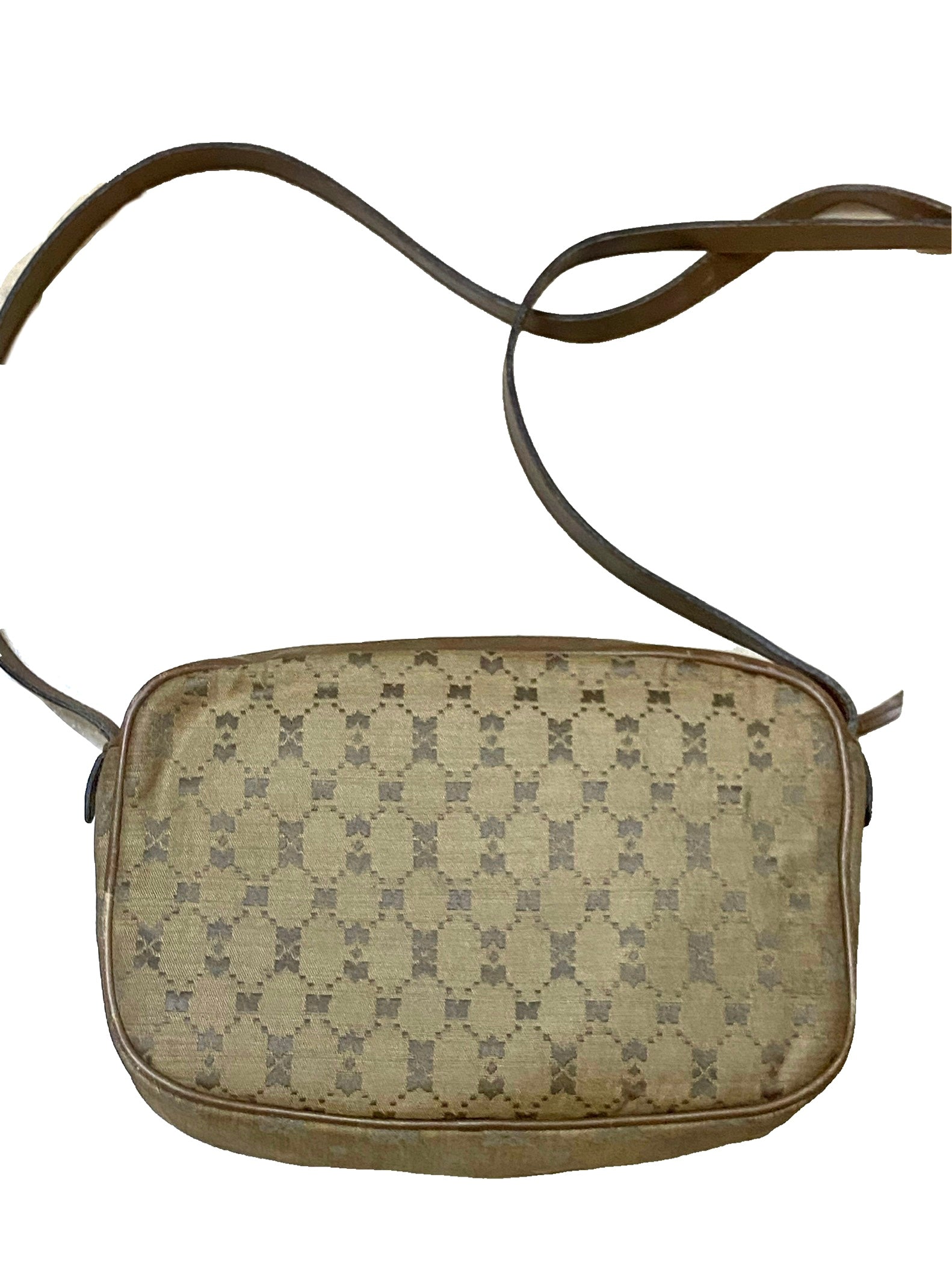 Nina Ricci monogram canvas  leather shoulder pouch bag, mint – OffBeatMilan