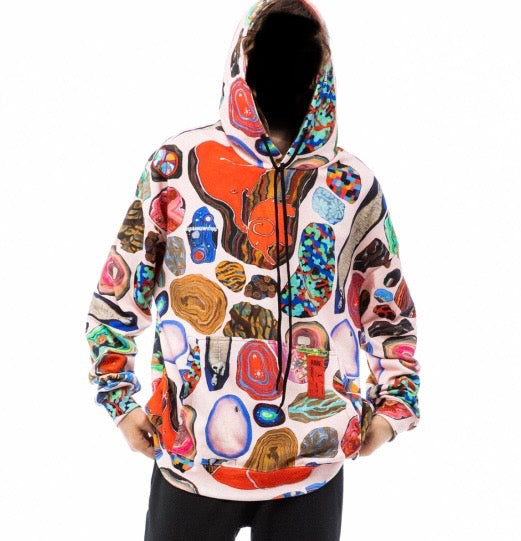 Kids of Broken Future mix Fossils coolest cangur hoodie BNWT
