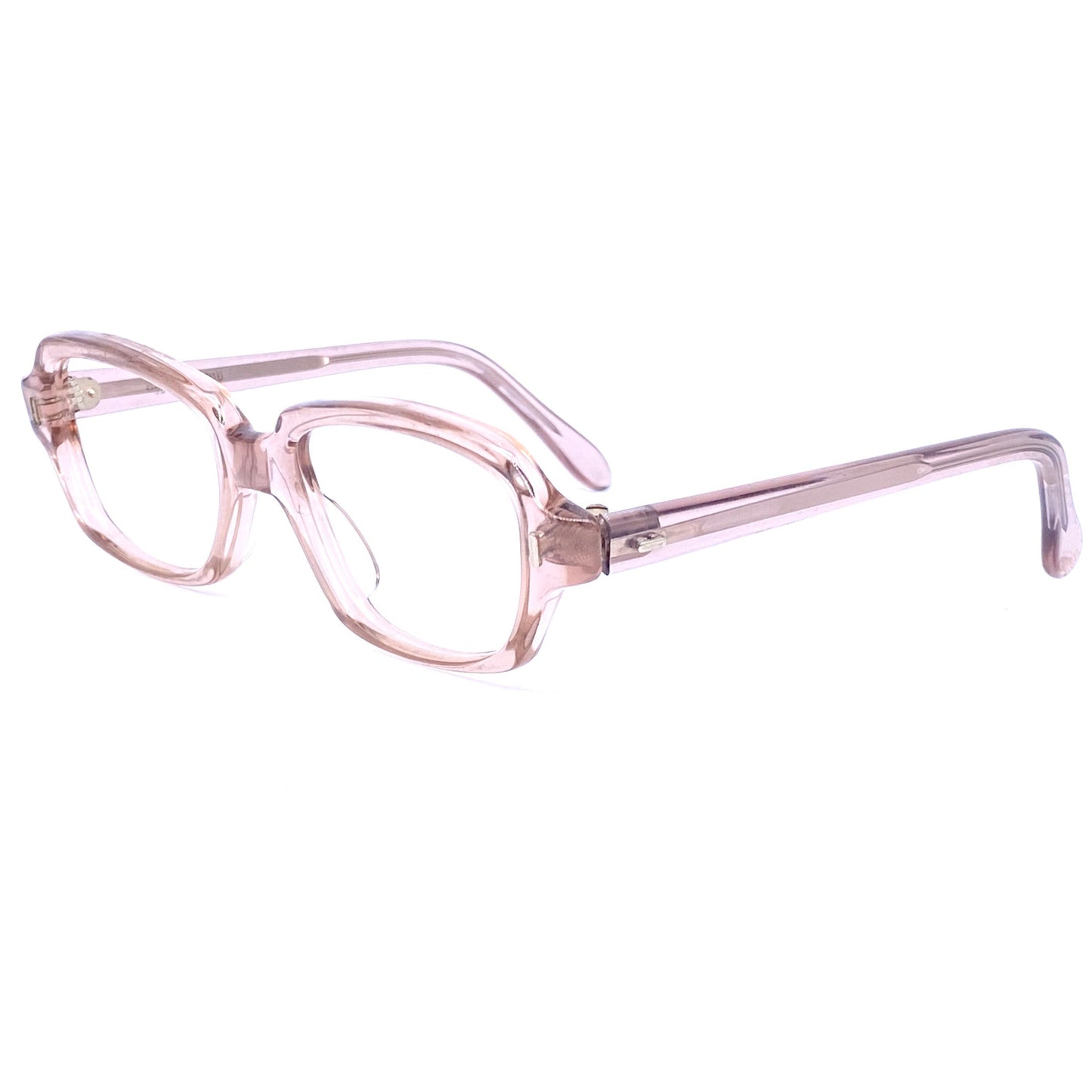 Röhm 1940s translucent pink square baby girls kids glasses frames, NOS Germany