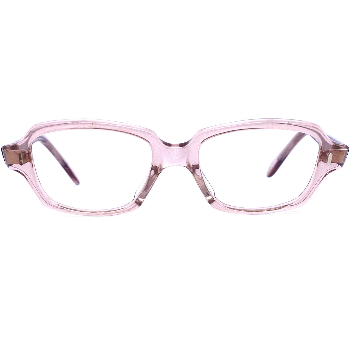 Röhm 1940s translucent pink square baby girls kids glasses frames, NOS Germany