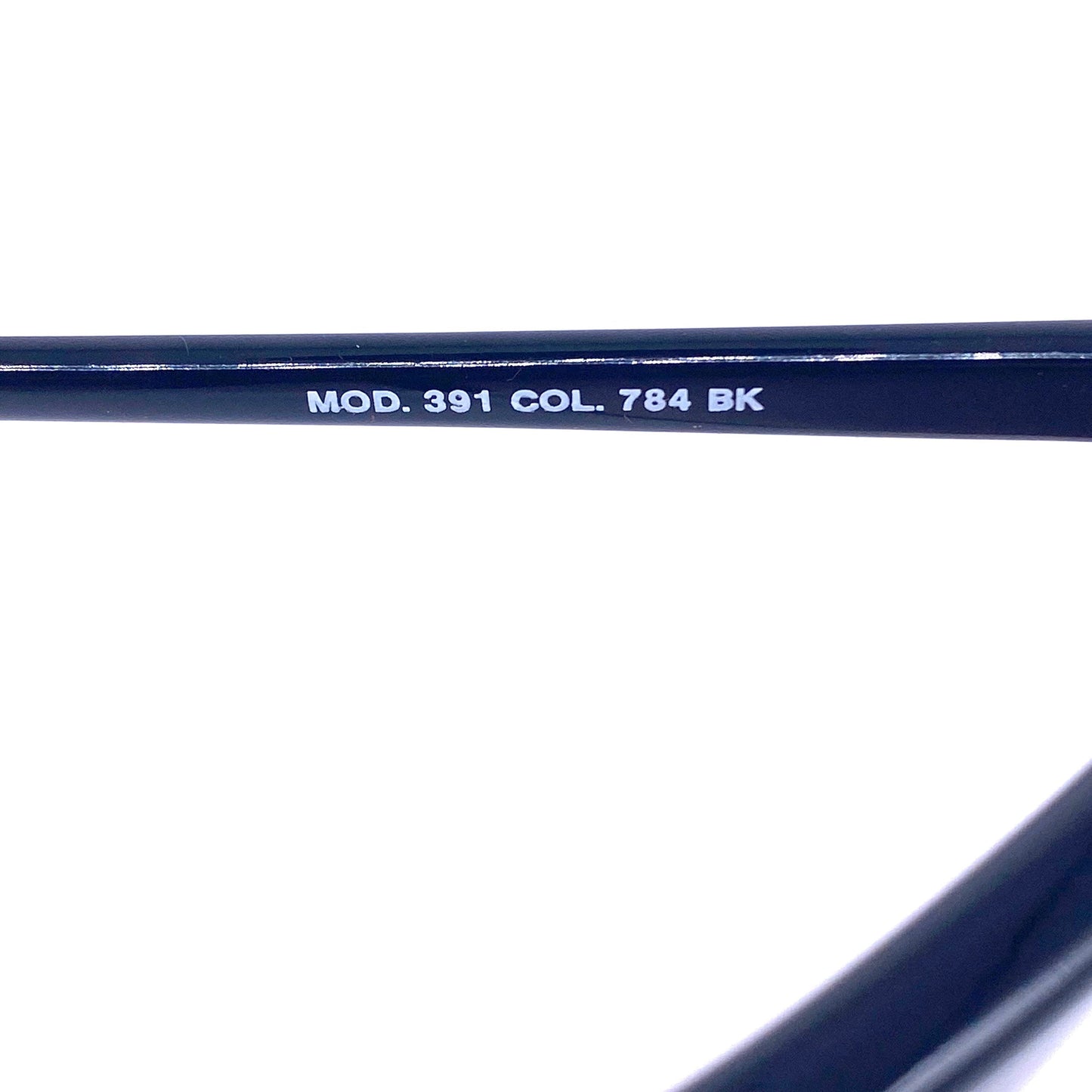 Gianni Versace 1980s minimalist black/gold cateye sunglasses, NOS made in Italy