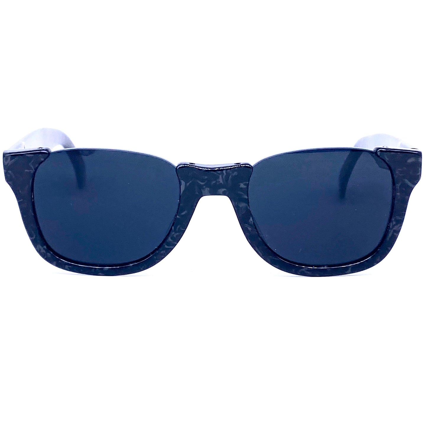 Junior Gaultier 56-7062 square modernist black/grey speckled sunglasses, Japan 1980s NOS