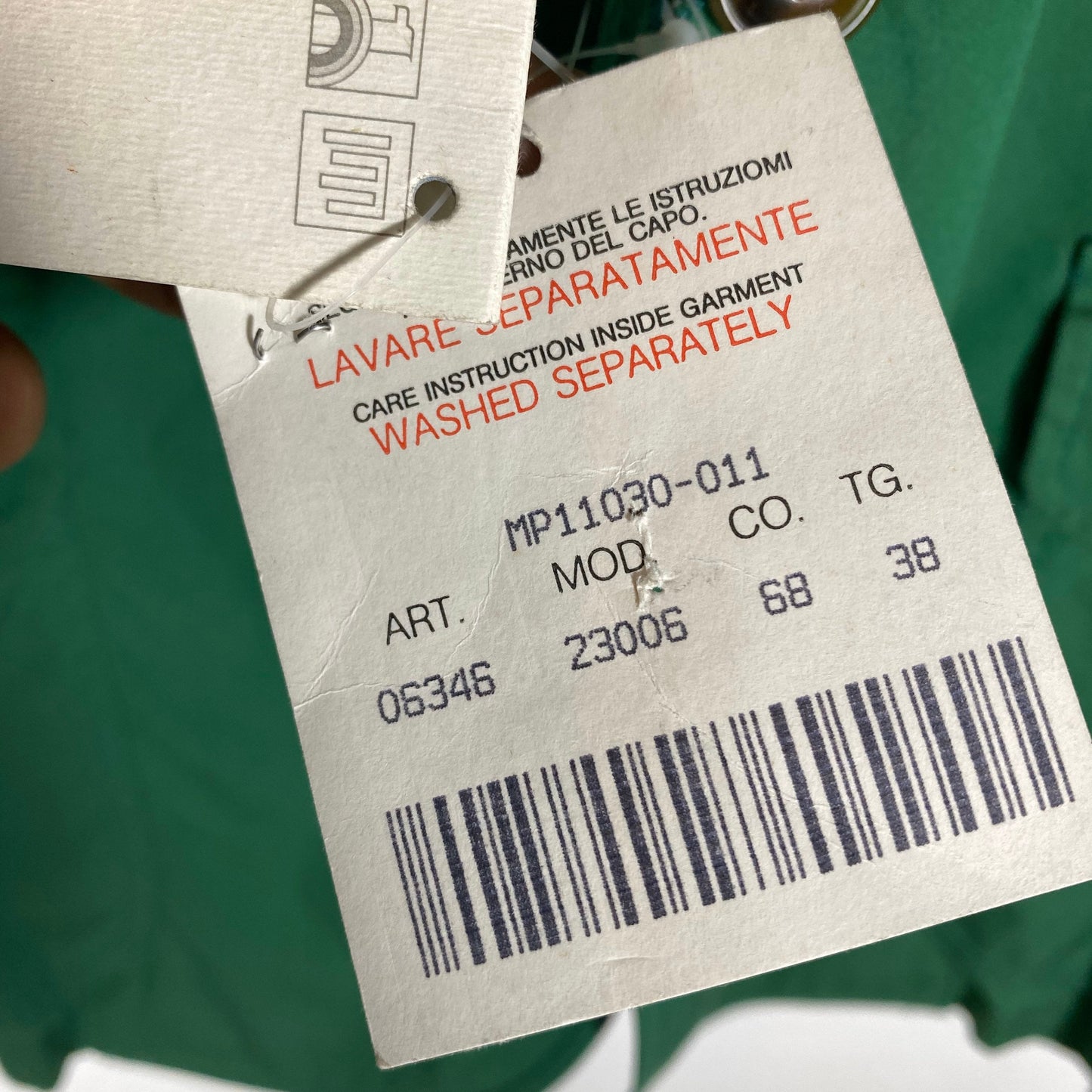 Oliver by Valentino elegant green light cotton blazer jacket, NWT 1980s, mint