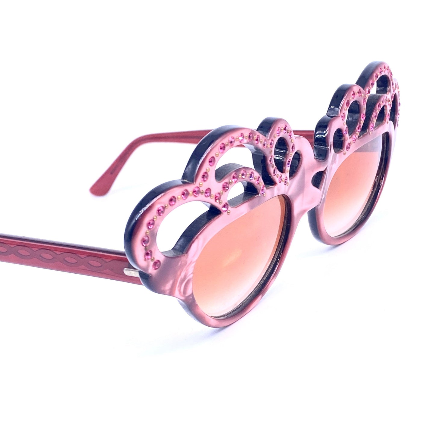 Jean Philippe rarest collectible butterfly cat eye sunglasses made in France, 70s NOS